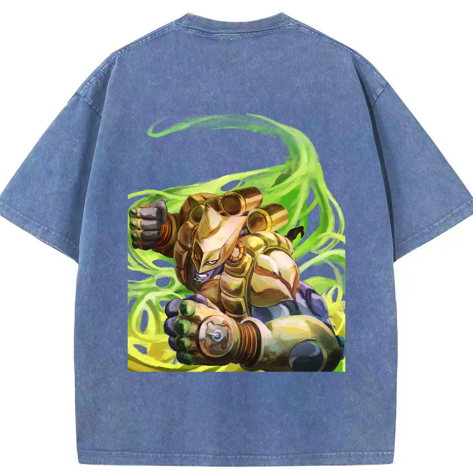 （画像用） ジョジョの奇妙な冒険 ディオ?ブランドー JoJo's Bizarre Adventure Dio Brando 綿100% ヴィンテージ風 半袖Tシャツ（背面プリント）