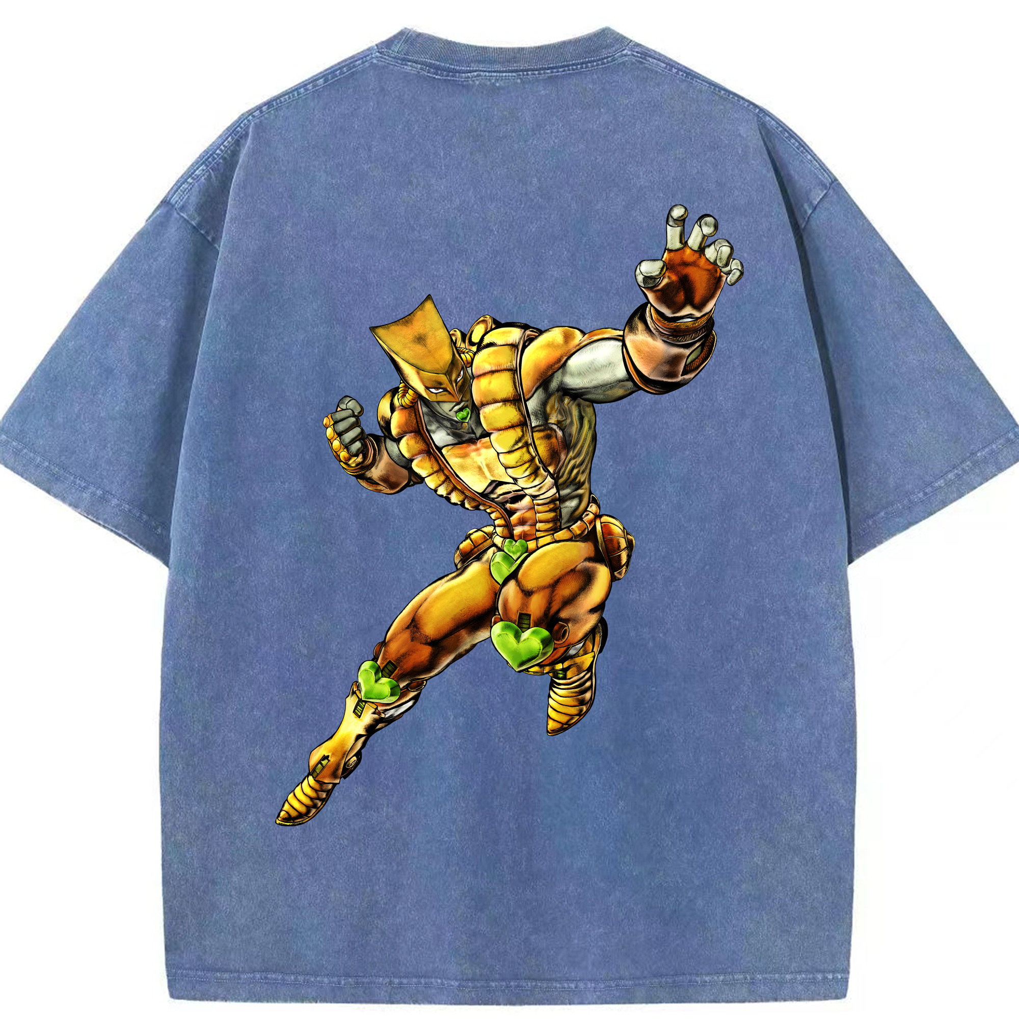 （画像用） ジョジョの奇妙な冒険 ディオ?ブランドー JoJo's Bizarre Adventure Dio Brando 綿100% ヴィンテージ風 半袖Tシャツ（背面プリント）