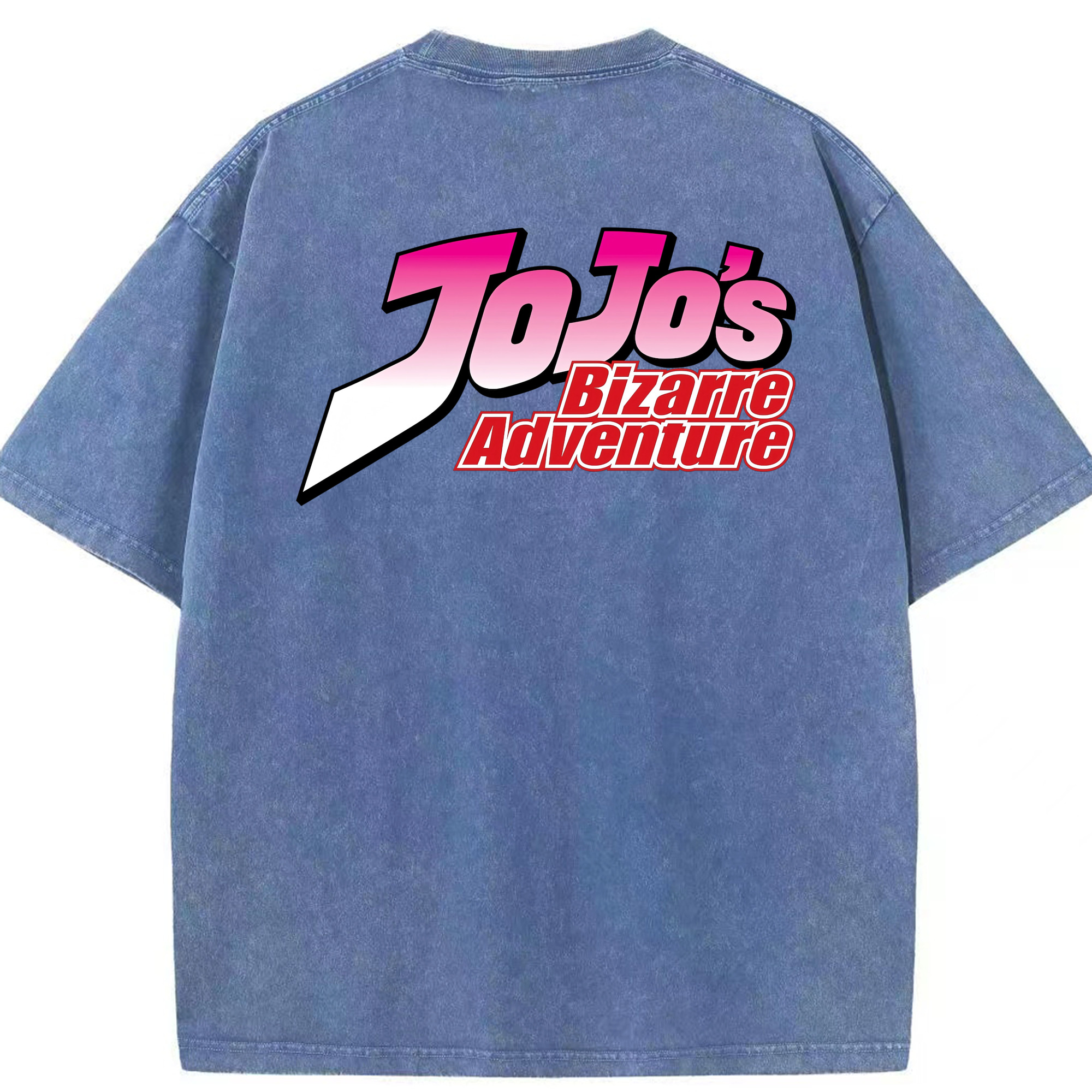 （画像用） ジョジョの奇妙な冒険 JoJo's Bizarre Adventure 綿100% ヴィンテージ風 半袖Tシャツ（背面プリント）