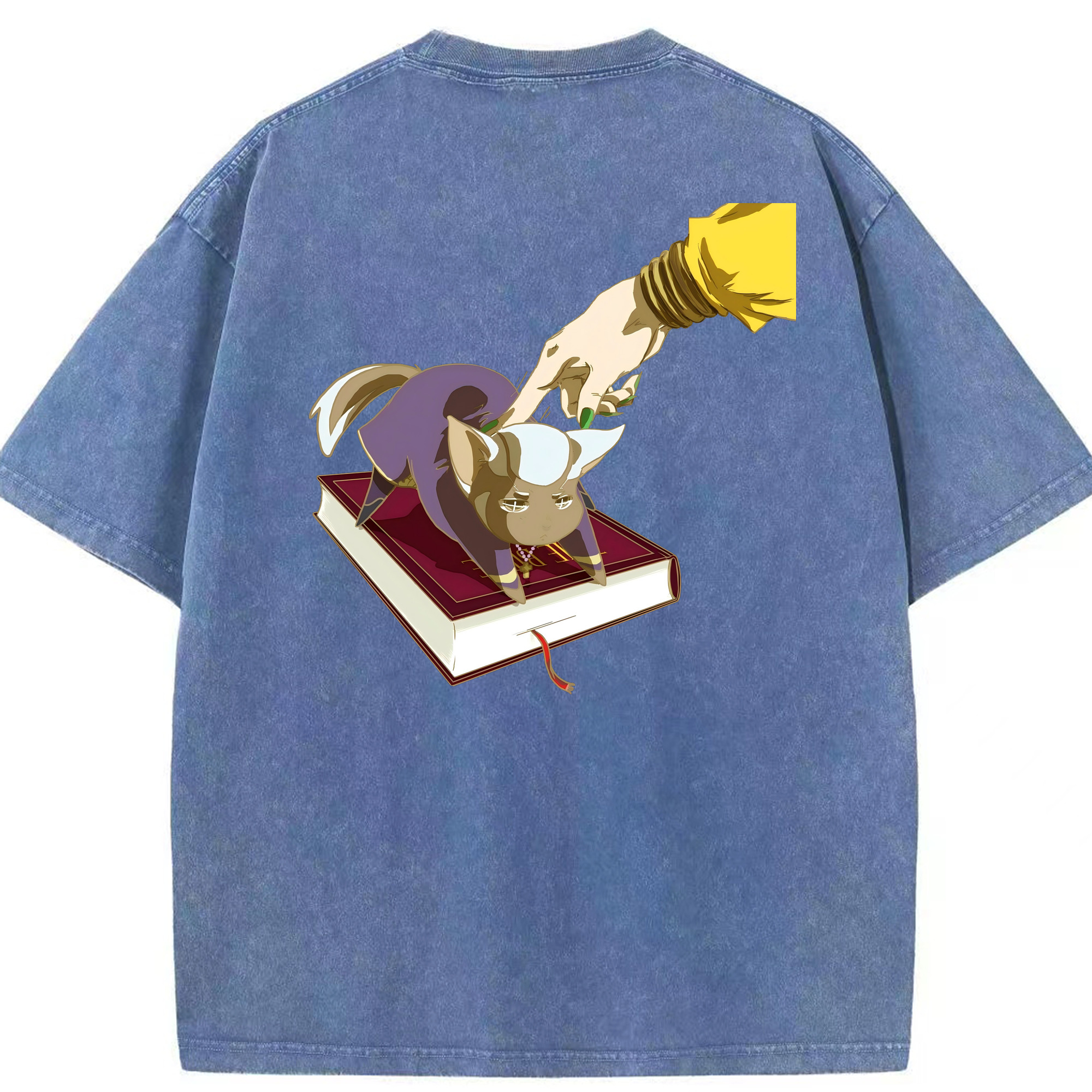 （画像用） ジョジョの奇妙な冒険 JoJo's Bizarre Adventure 綿100% ヴィンテージ風 半袖Tシャツ（背面プリント）