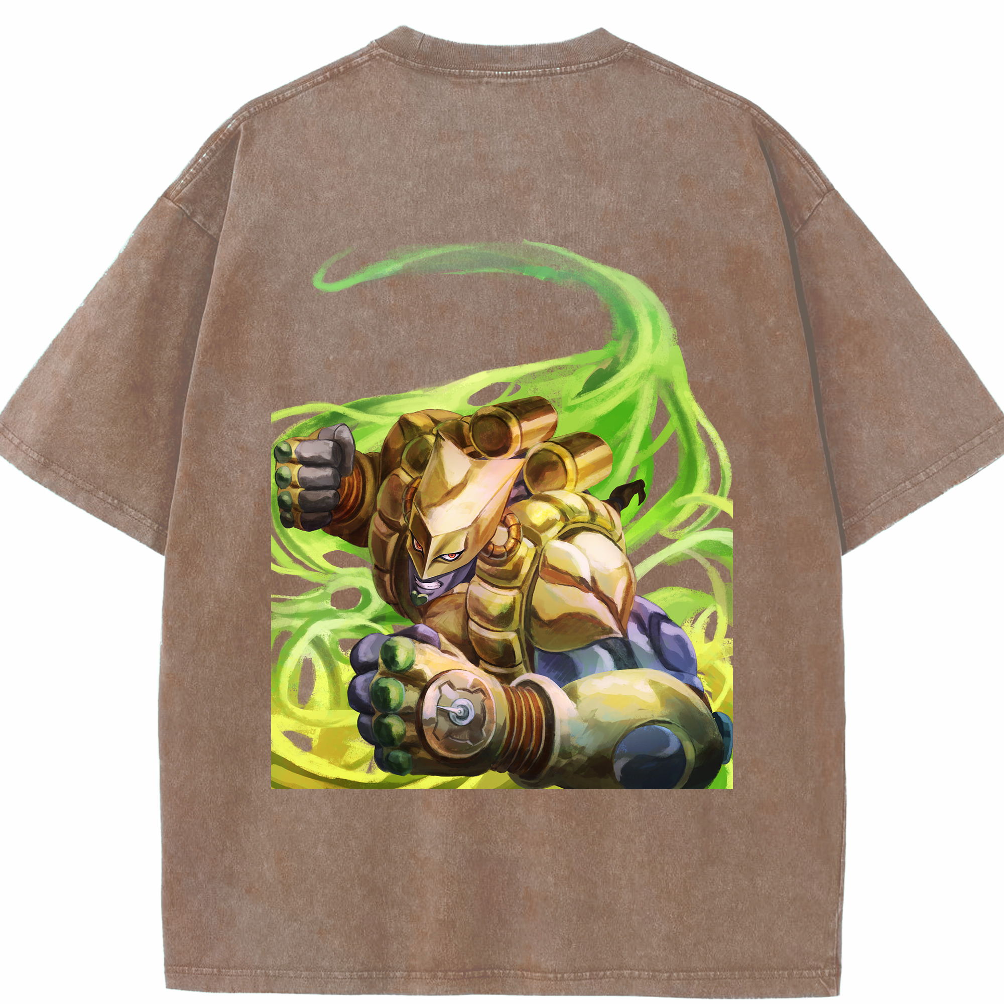 （画像用） ジョジョの奇妙な冒険 ディオ?ブランドー JoJo's Bizarre Adventure Dio Brando 綿100% ヴィンテージ風 半袖Tシャツ（背面プリント）