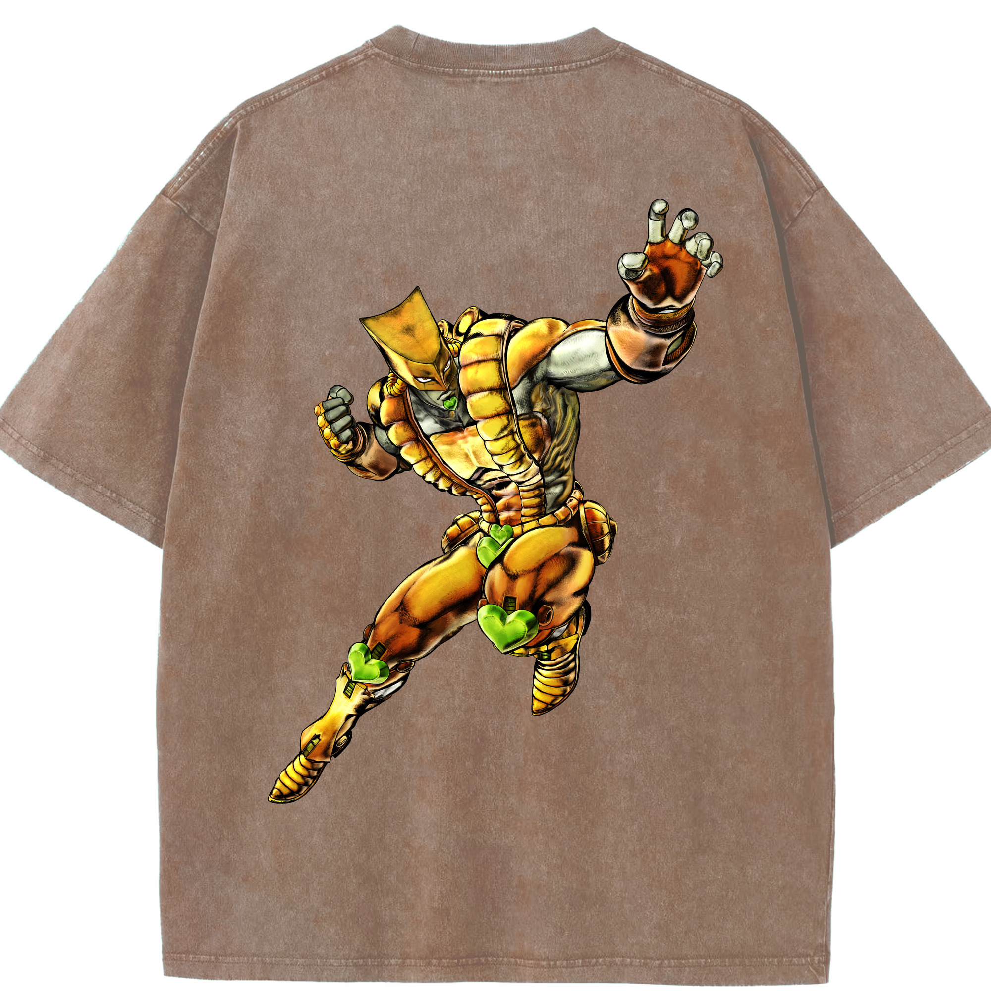 （画像用） ジョジョの奇妙な冒険 ディオ?ブランドー JoJo's Bizarre Adventure Dio Brando 綿100% ヴィンテージ風 半袖Tシャツ（背面プリント）