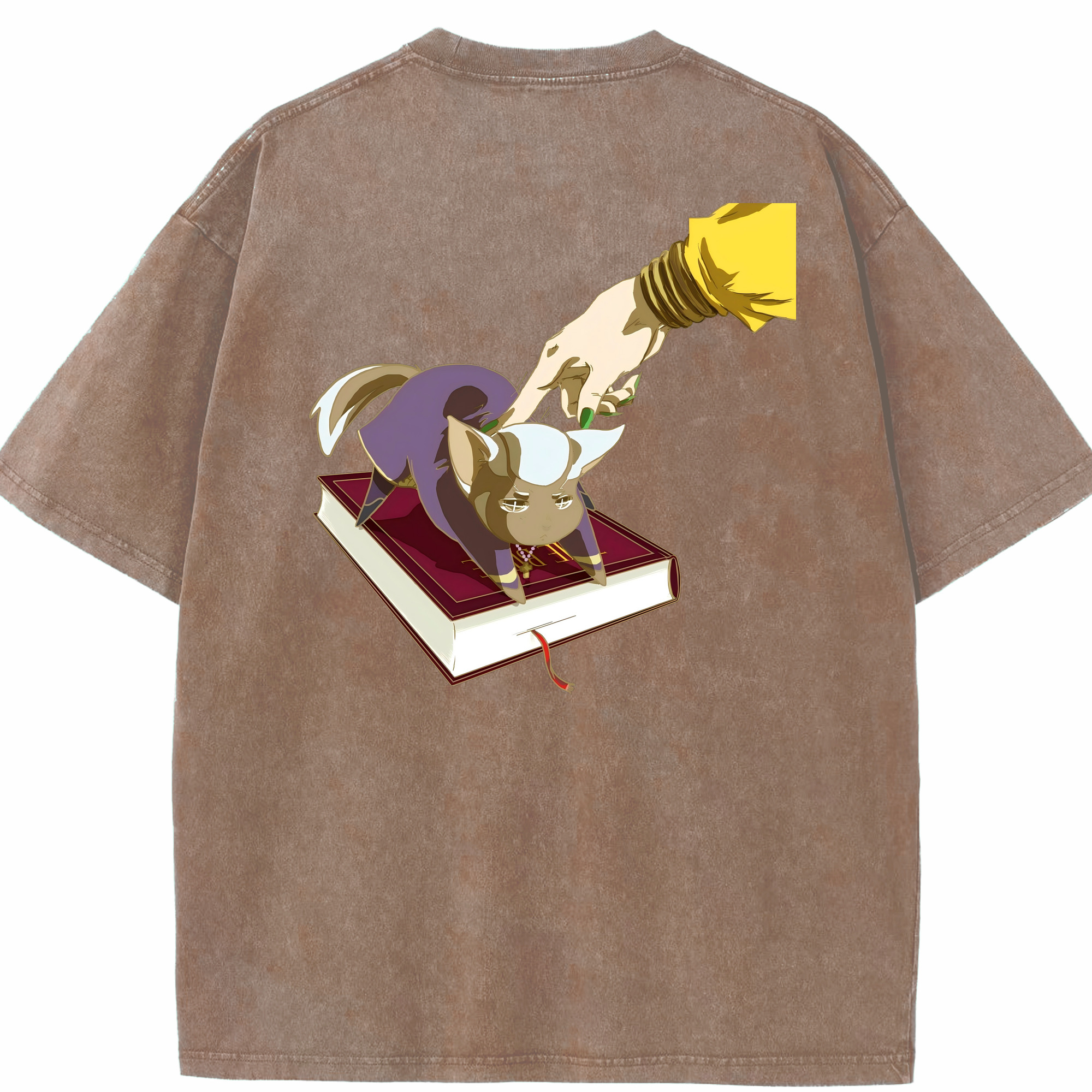 （画像用） ジョジョの奇妙な冒険 JoJo's Bizarre Adventure 綿100% ヴィンテージ風 半袖Tシャツ（背面プリント）