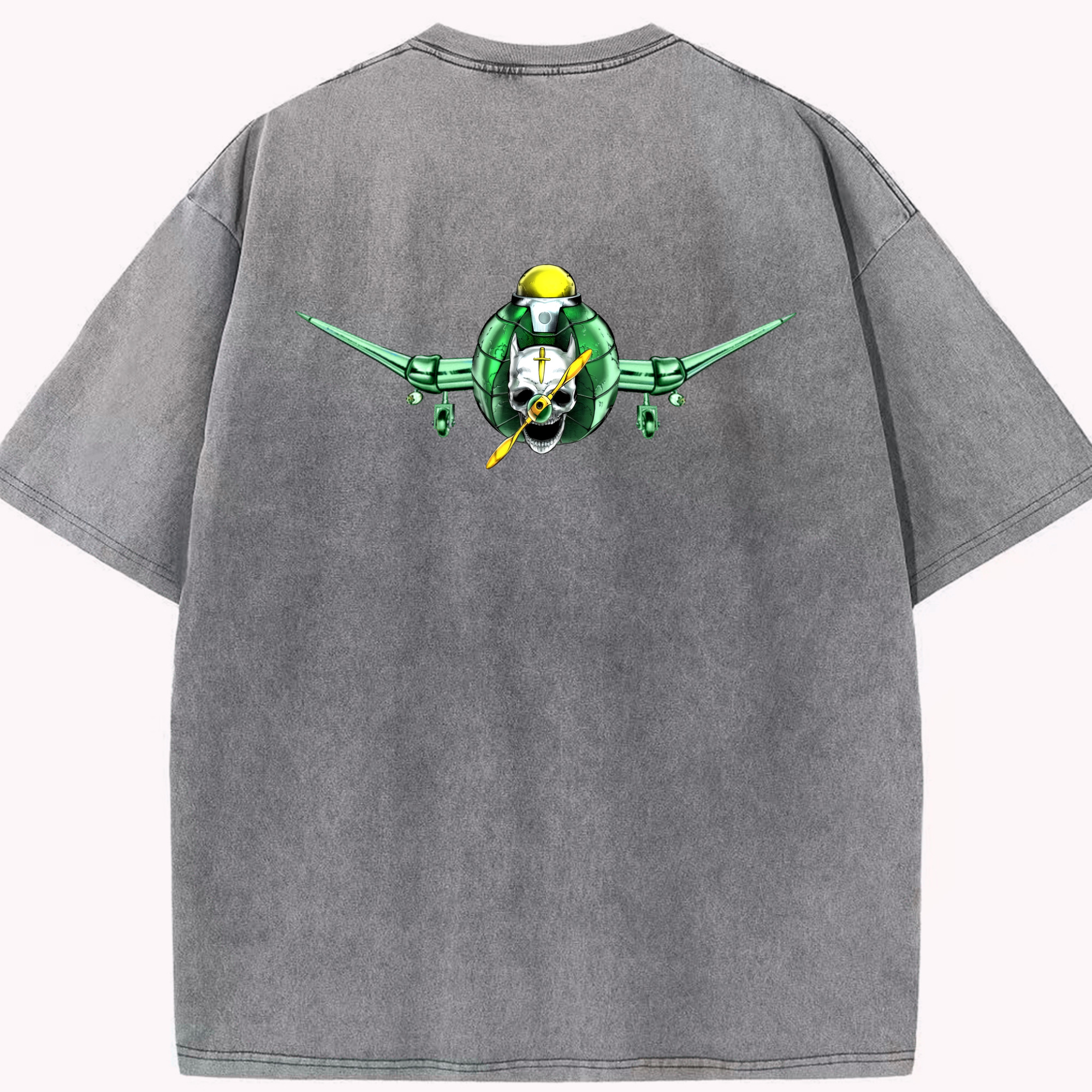 （画像用） ジョジョの奇妙な冒険 ナランチャ?ギルガ JoJo's Bizarre Adventure Narancia Ghirga 綿100% ヴィンテージ風 半袖Tシャツ（背面プリント）