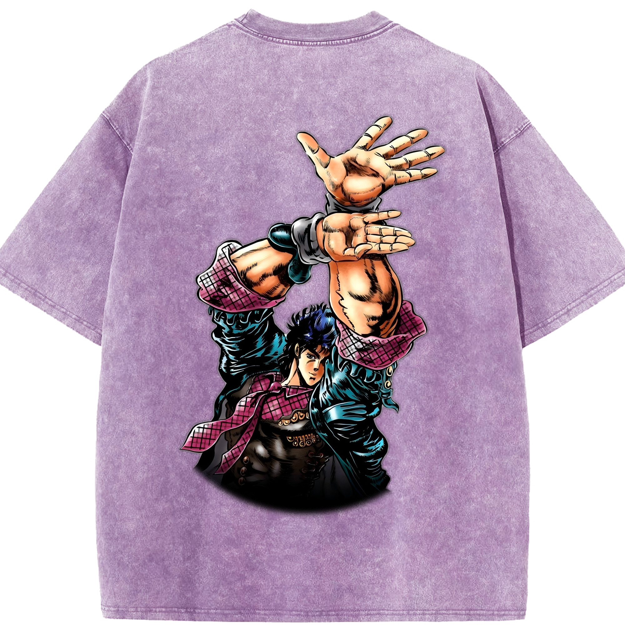 （画像用） ジョジョの奇妙な冒険 /ジョナサン?ジョースター JoJo's Bizarre Adventure Jonathan Joestar 綿100% ヴィンテージ風 半袖Tシャツ（背面プリント）