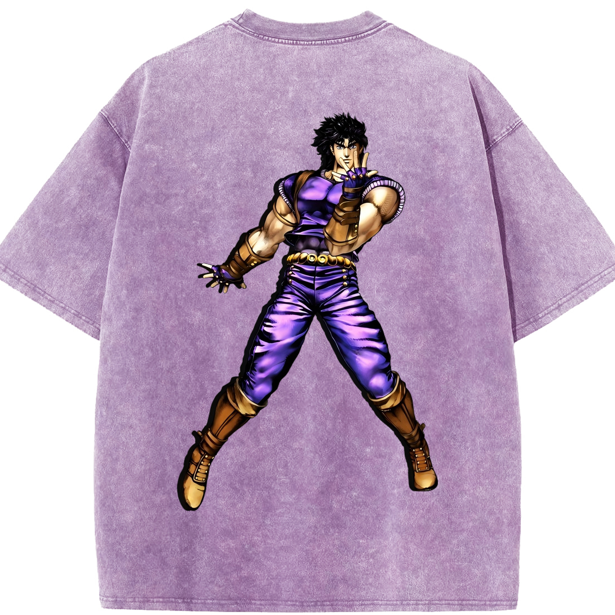 （画像用） ジョジョの奇妙な冒険 /ジョナサン?ジョースター JoJo's Bizarre Adventure Jonathan Joestar 綿100% ヴィンテージ風 半袖Tシャツ（背面プリント）