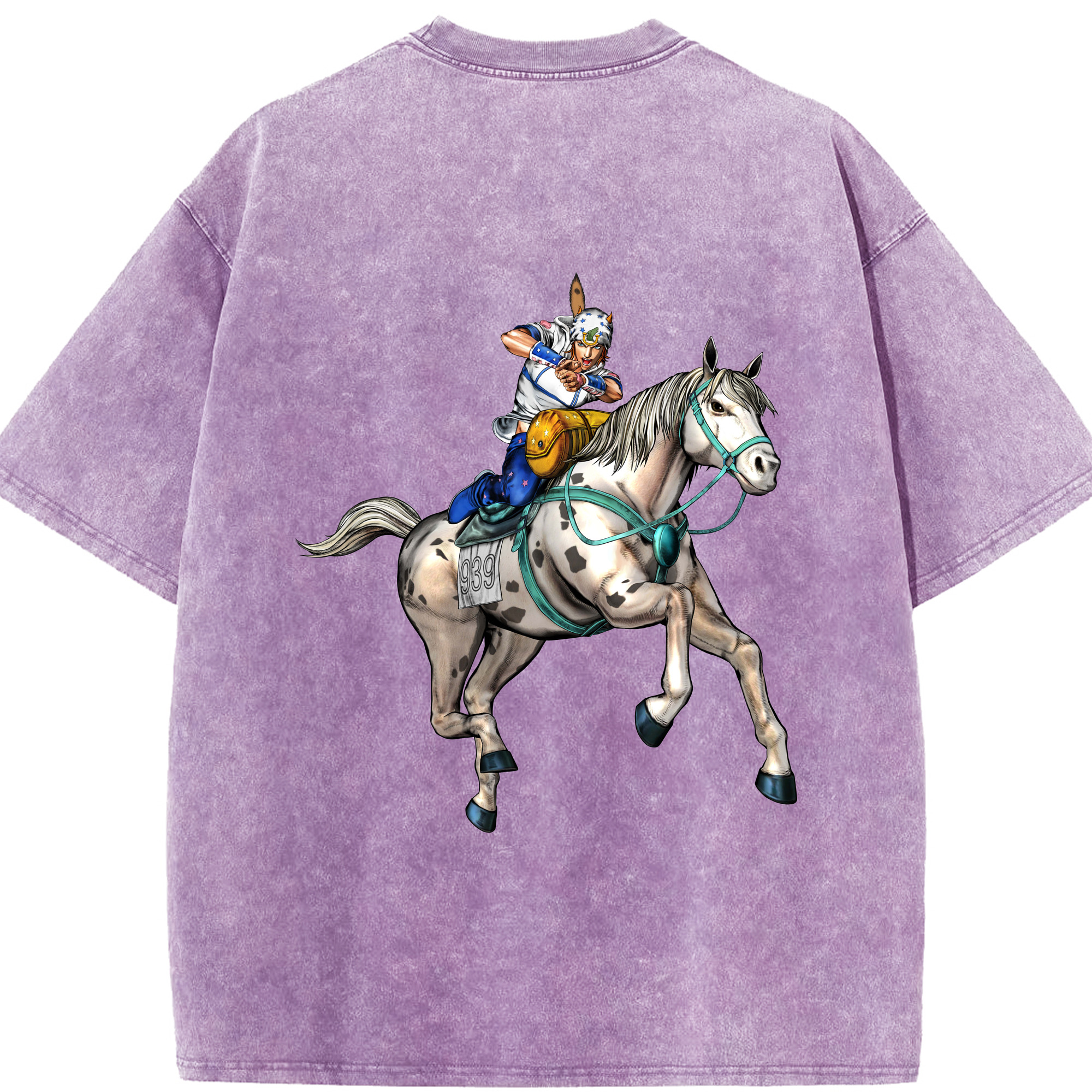 （画像用） ジョジョの奇妙な冒険 ジョナサン?ジョースター JoJo's Bizarre Adventure Jonathan Joestar 綿100% ヴィンテージ風 半袖Tシャツ（背面プリント）