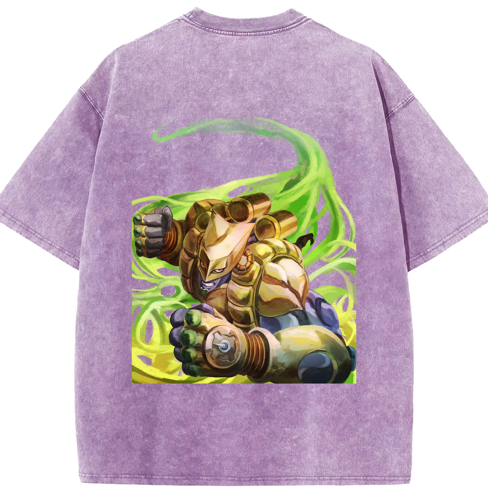（画像用） ジョジョの奇妙な冒険 ディオ?ブランドー JoJo's Bizarre Adventure Dio Brando 綿100% ヴィンテージ風 半袖Tシャツ（背面プリント）
