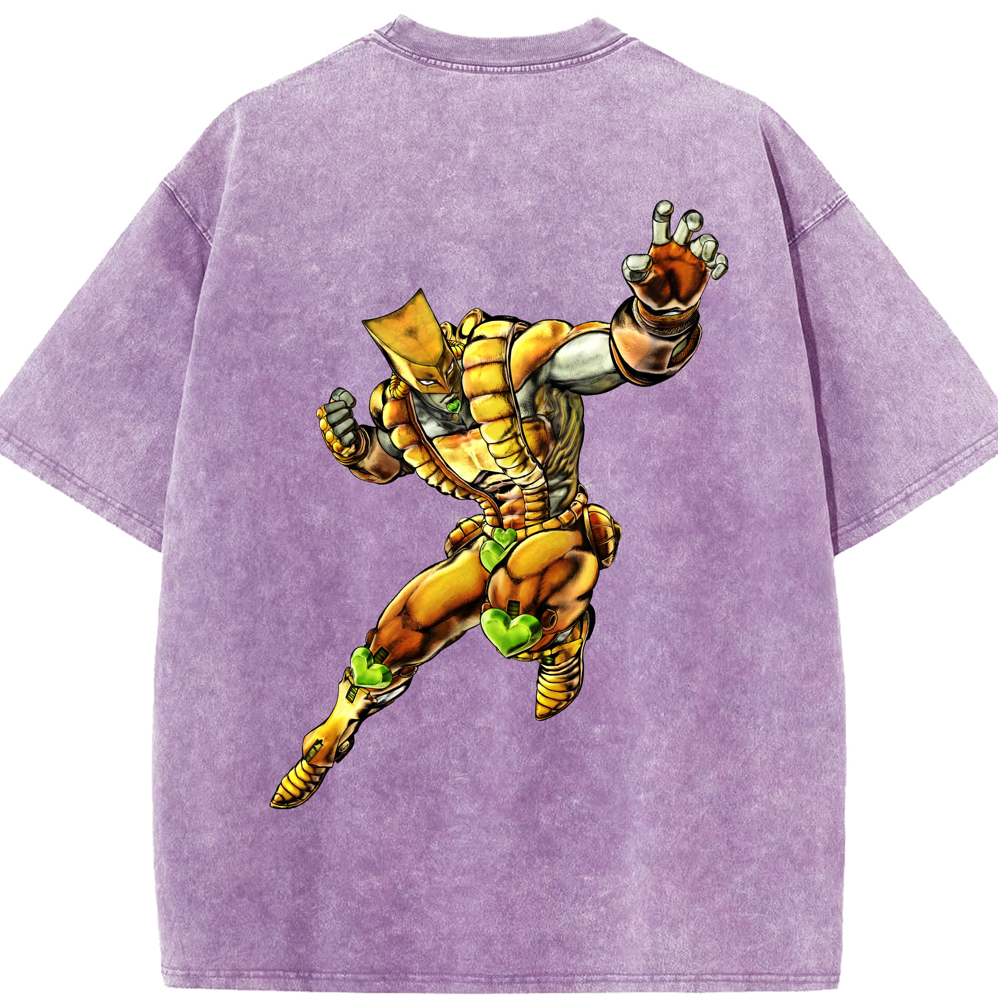 （画像用） ジョジョの奇妙な冒険 ディオ?ブランドー JoJo's Bizarre Adventure Dio Brando 綿100% ヴィンテージ風 半袖Tシャツ（背面プリント）