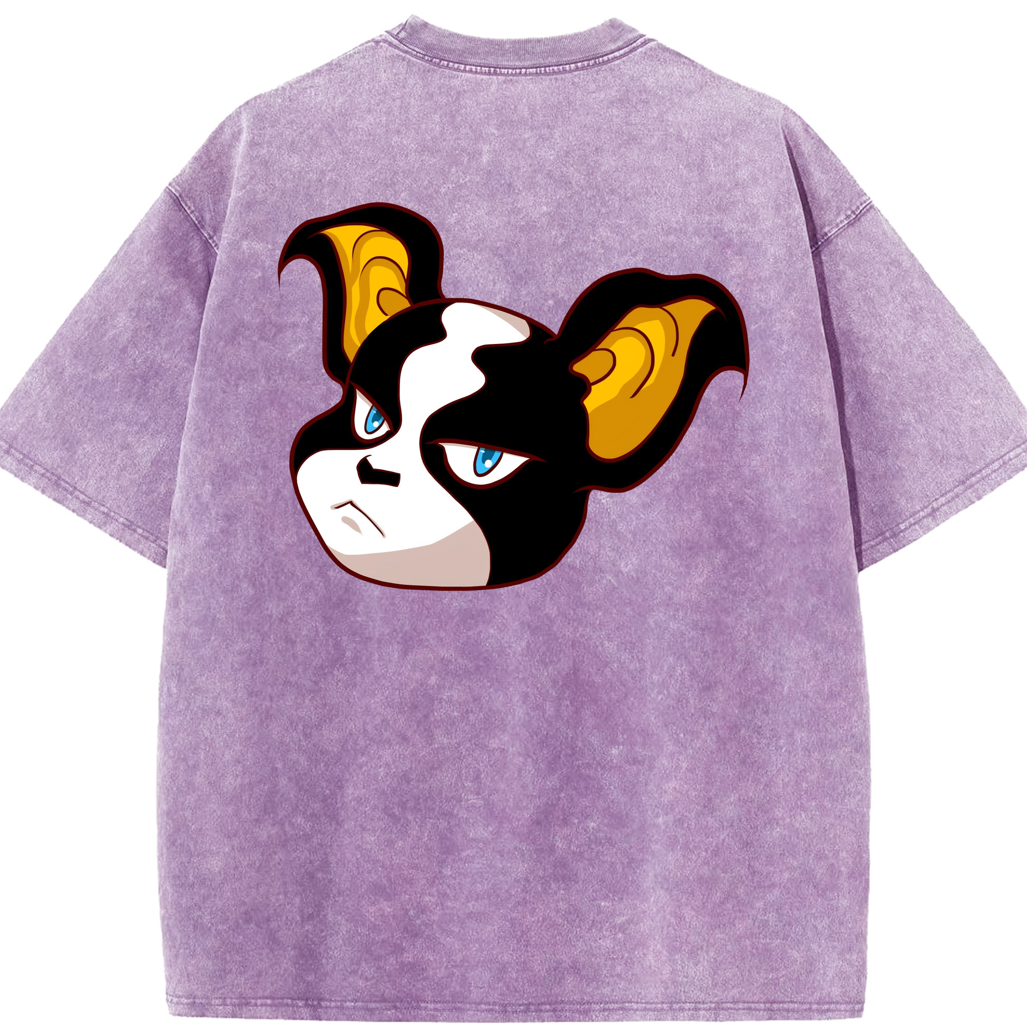 （画像用） ジョジョの奇妙な冒険 イギー JoJo's Bizarre Adventure Iggy 綿100% ヴィンテージ風 半袖Tシャツ（背面プリント）