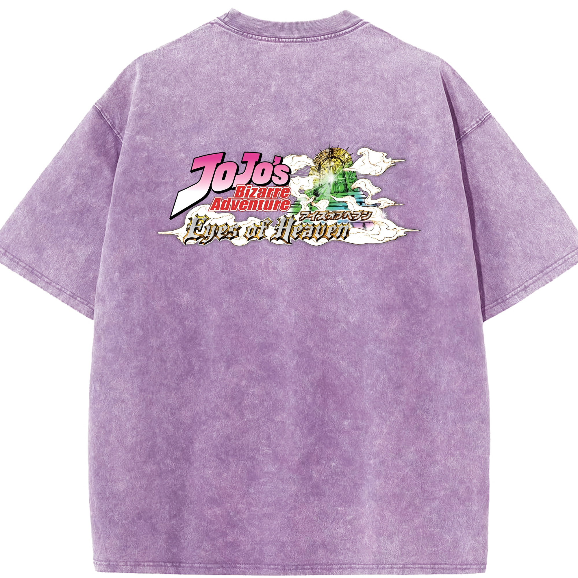 （画像用） ジョジョの奇妙な冒険 JoJo's Bizarre Adventure 綿100% ヴィンテージ風 半袖Tシャツ（背面プリント）