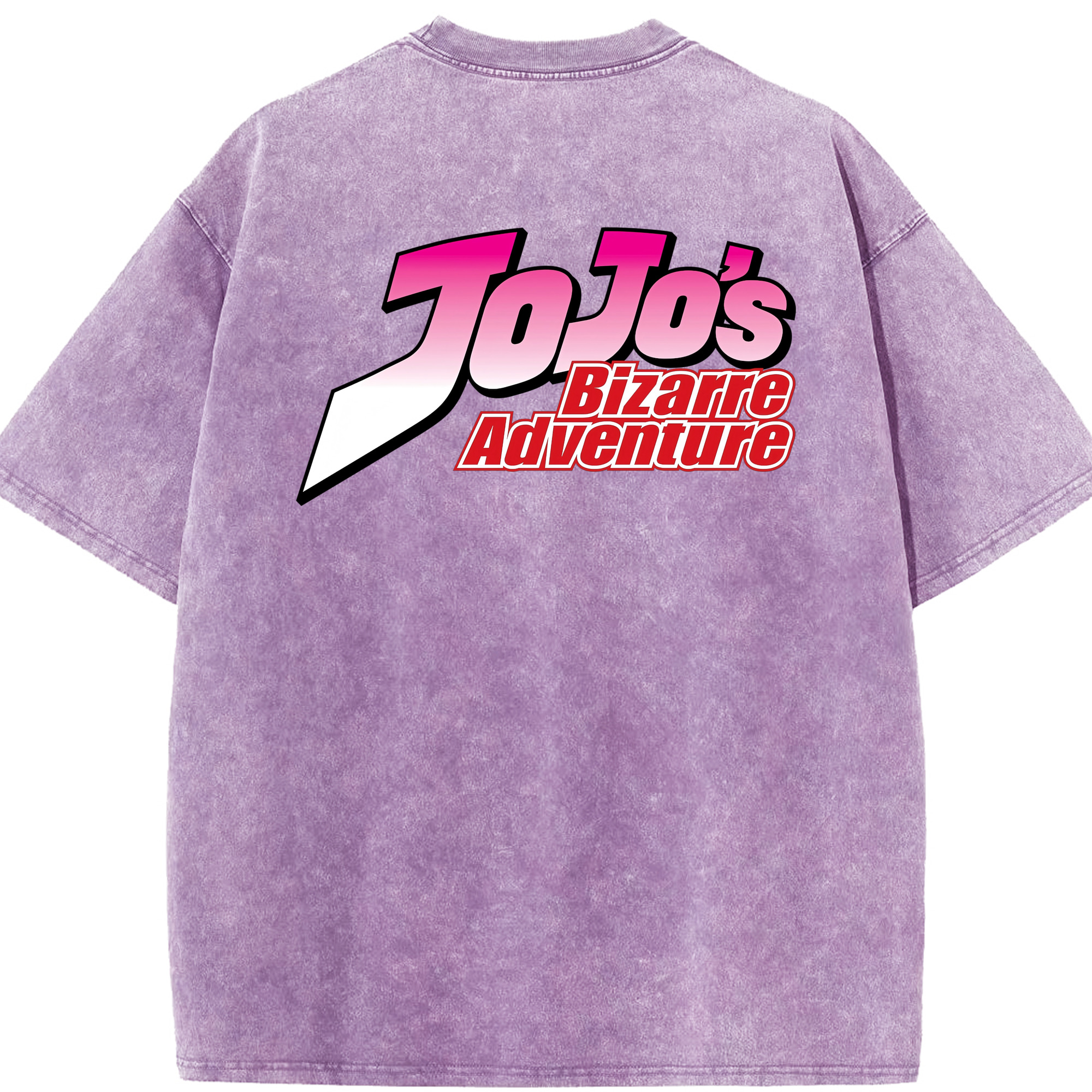 （画像用） ジョジョの奇妙な冒険 JoJo's Bizarre Adventure 綿100% ヴィンテージ風 半袖Tシャツ（背面プリント）