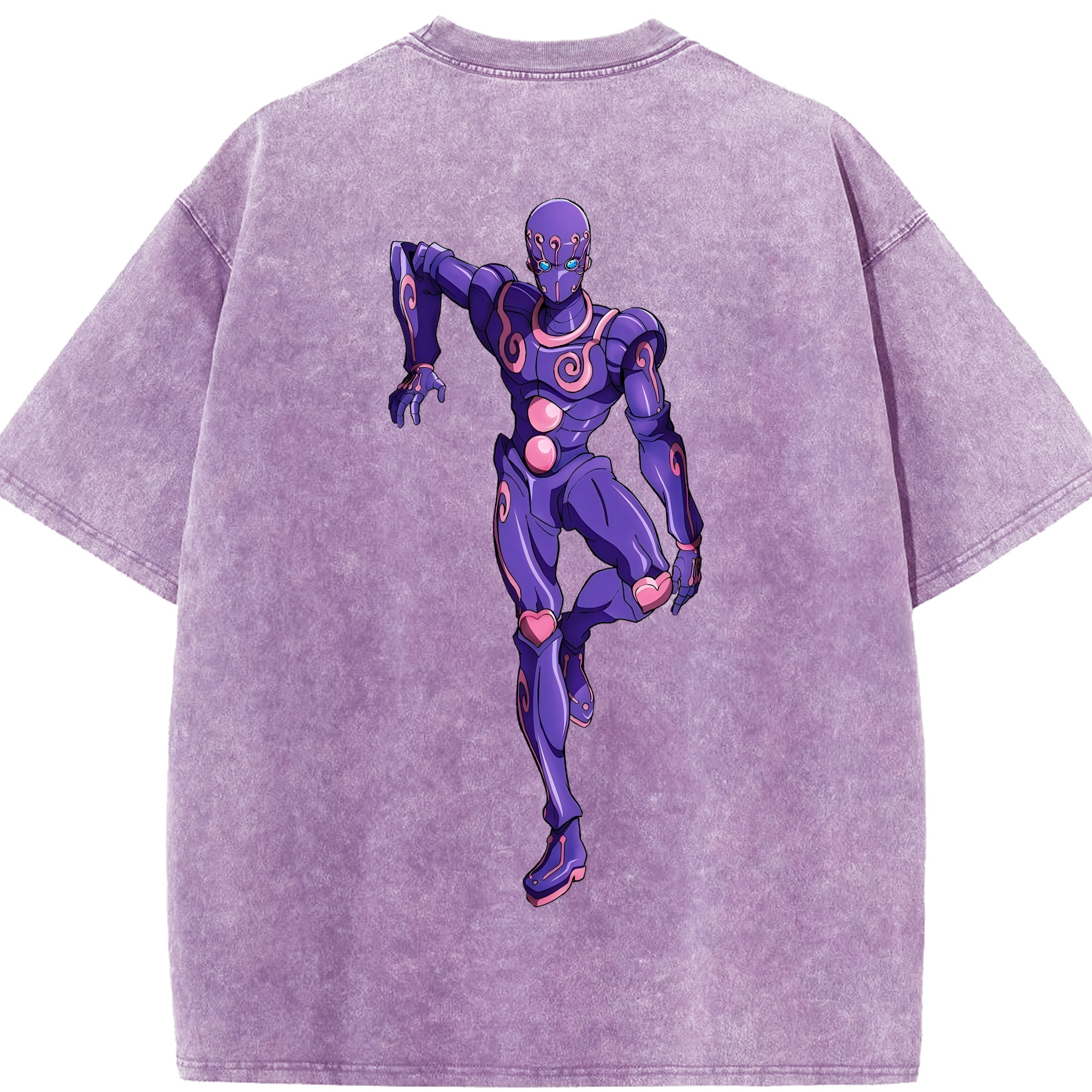 （画像用） ジョジョの奇妙な冒険 JoJo's Bizarre Adventure 綿100% ヴィンテージ風 半袖Tシャツ（背面プリント）