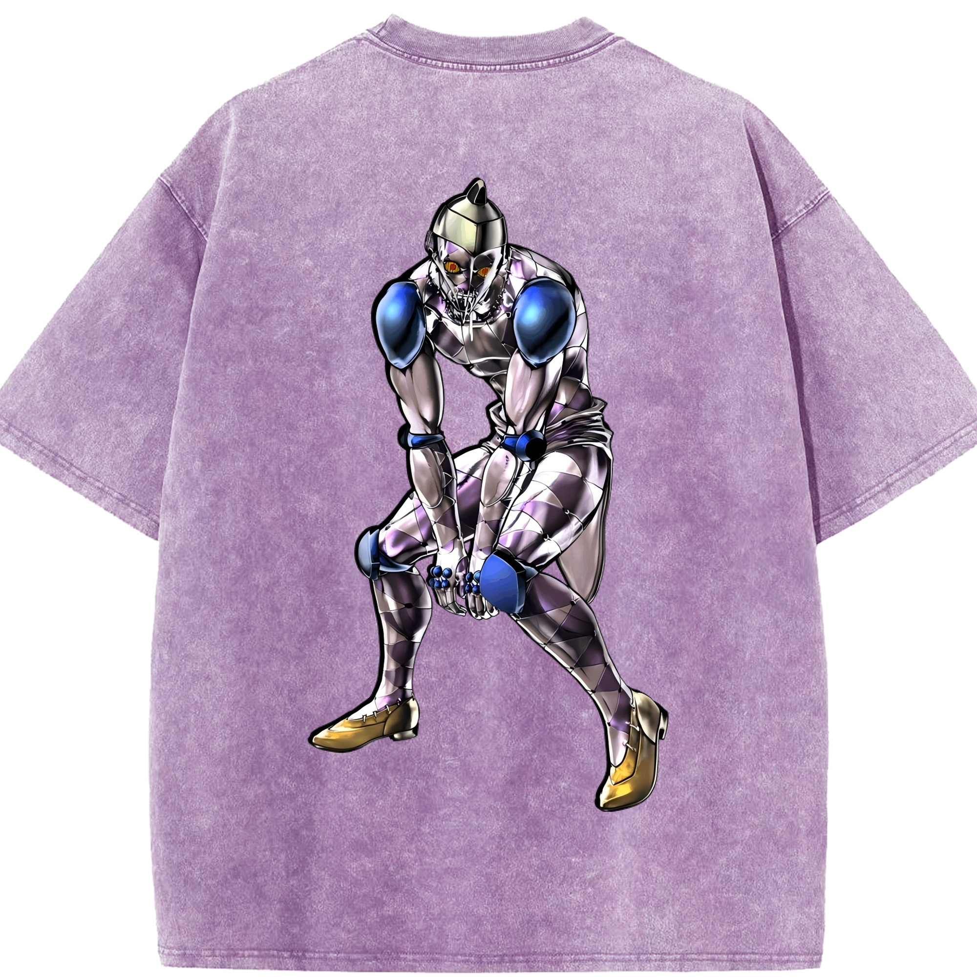 （画像用） ジョジョの奇妙な冒険 JoJo's Bizarre Adventure 綿100% ヴィンテージ風 半袖Tシャツ（背面プリント）