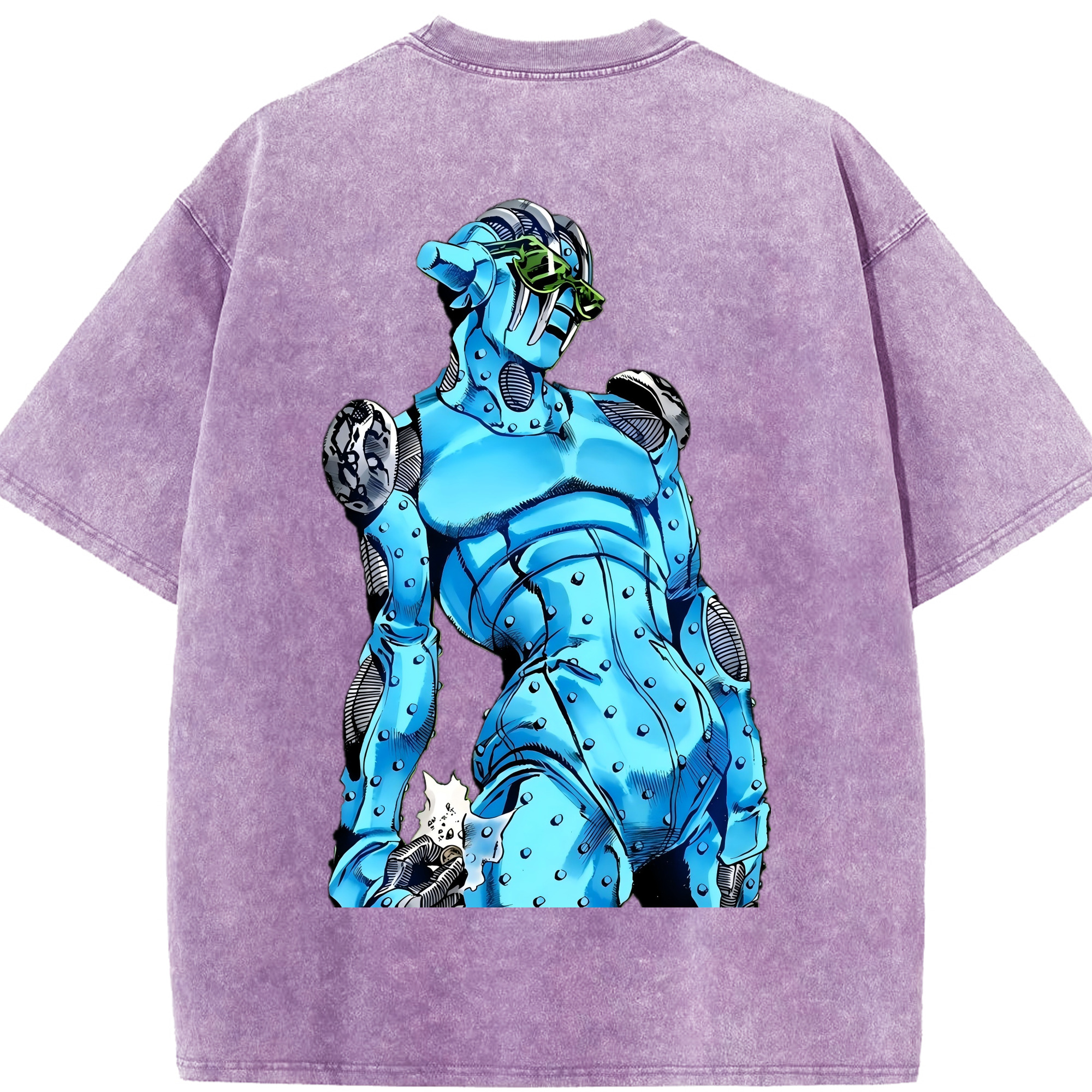 （画像用） ジョジョの奇妙な冒険 JoJo's Bizarre Adventure 綿100% ヴィンテージ風 半袖Tシャツ（背面プリント）