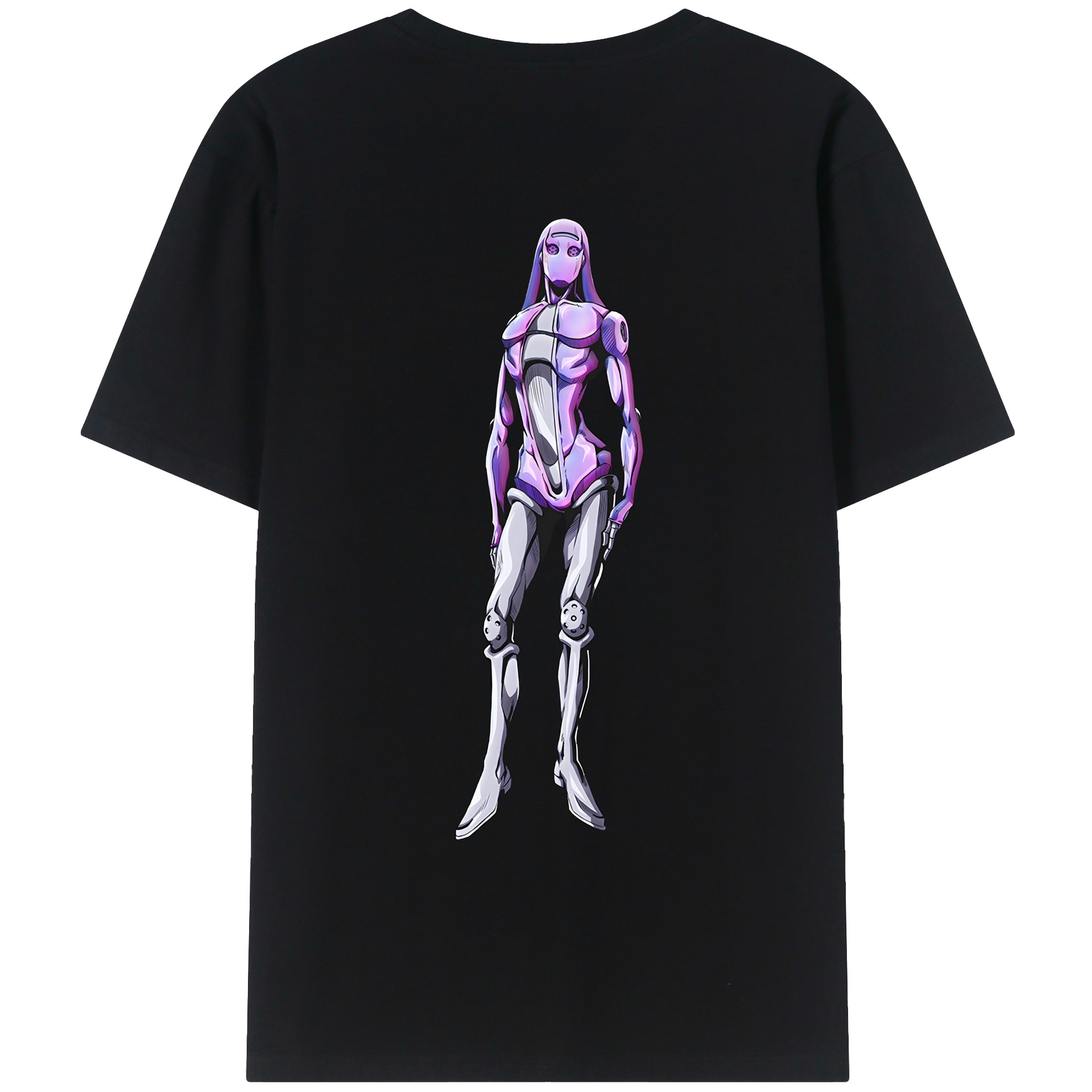 （画像用） ジョジョの奇妙な冒険 JoJo's Bizarre Adventure 綿100％ メンズ半袖Tシャツ（バックプリント） 通気性