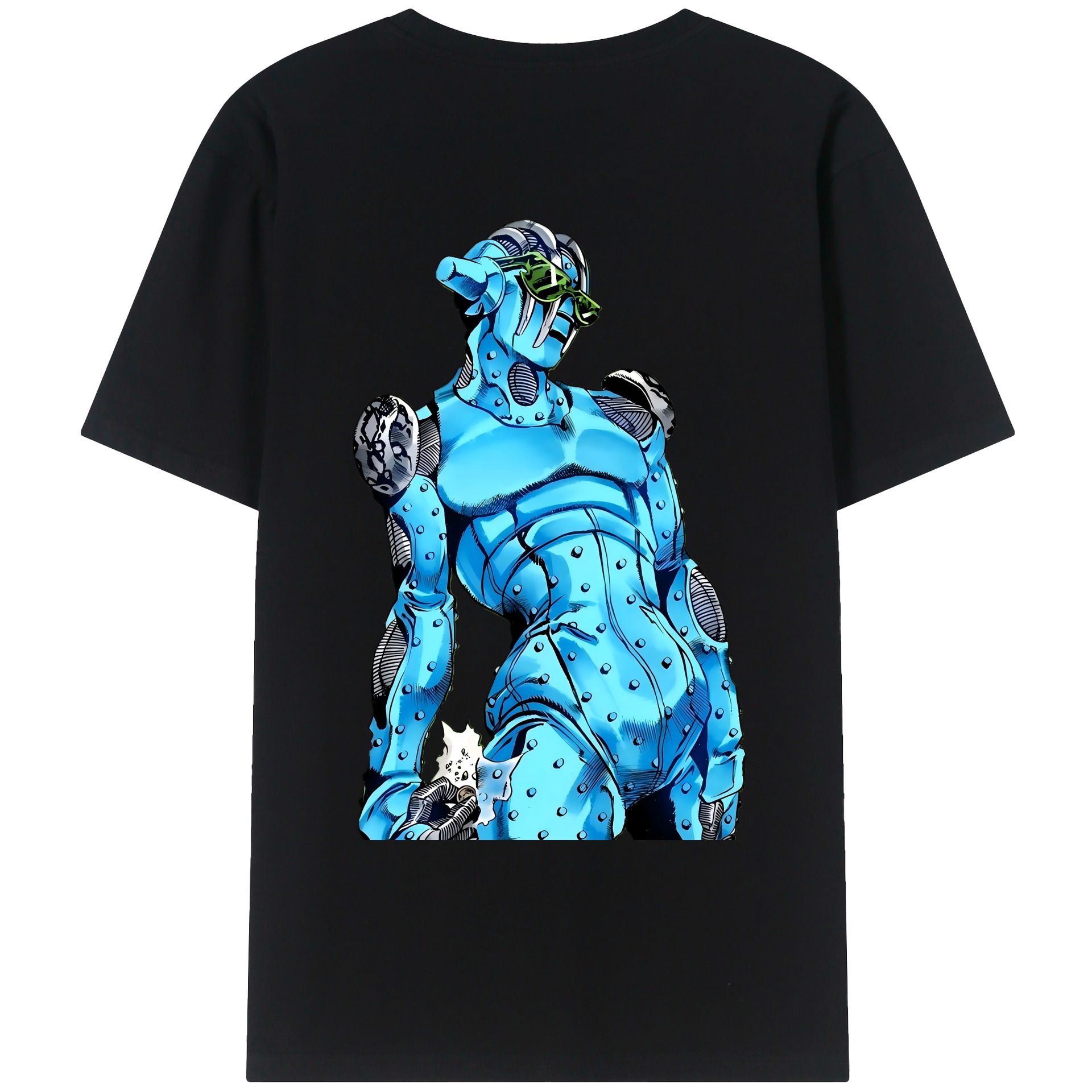 （画像用） ジョジョの奇妙な冒険 JoJo's Bizarre Adventure 綿100％ メンズ半袖Tシャツ（バックプリント） 通気性