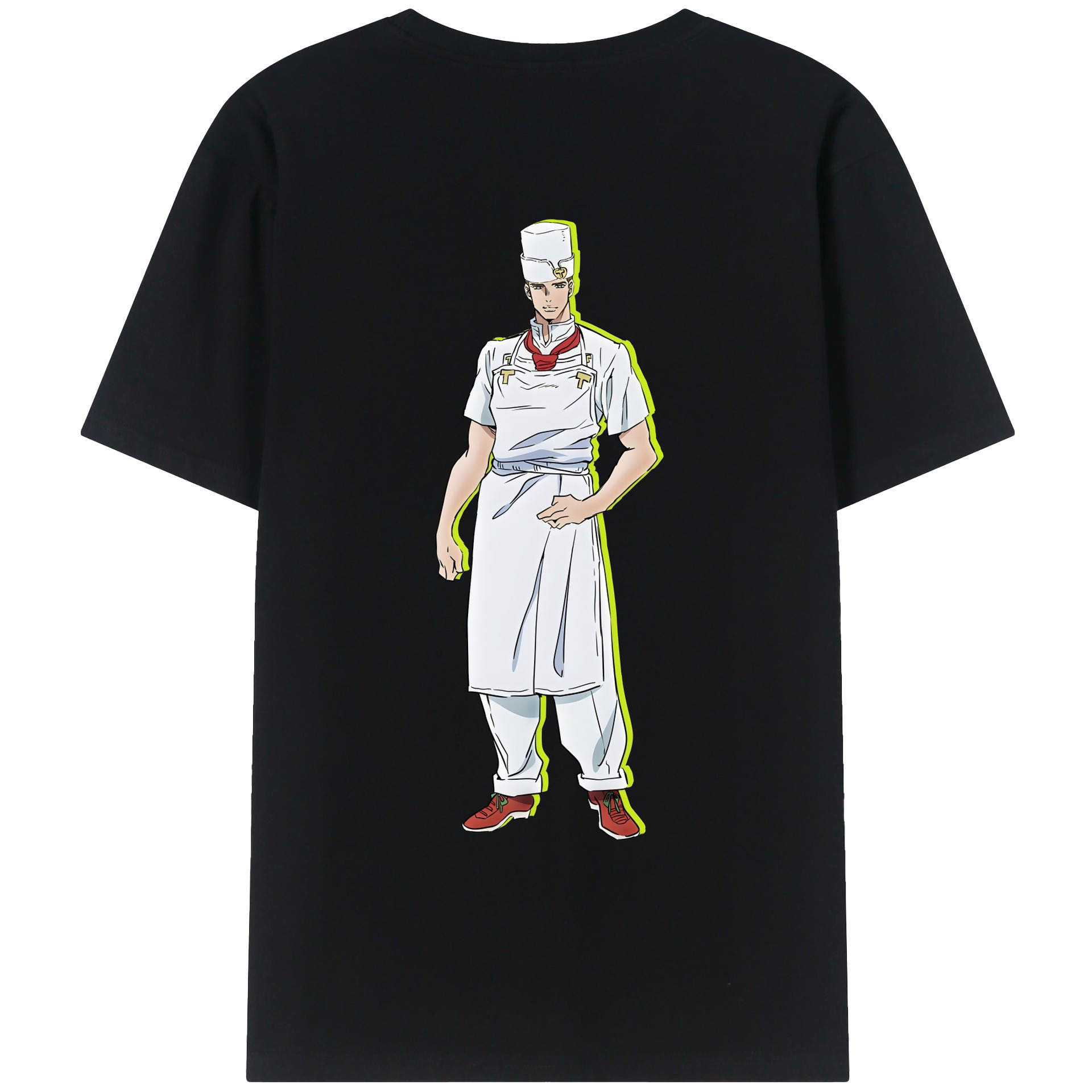 （画像用） ジョジョの奇妙な冒険 Tonio Trussardi JoJo's Bizarre Adventure トニオ?トラッサルディ 綿100％ メンズ半袖Tシャツ（バックプリント） 通気性