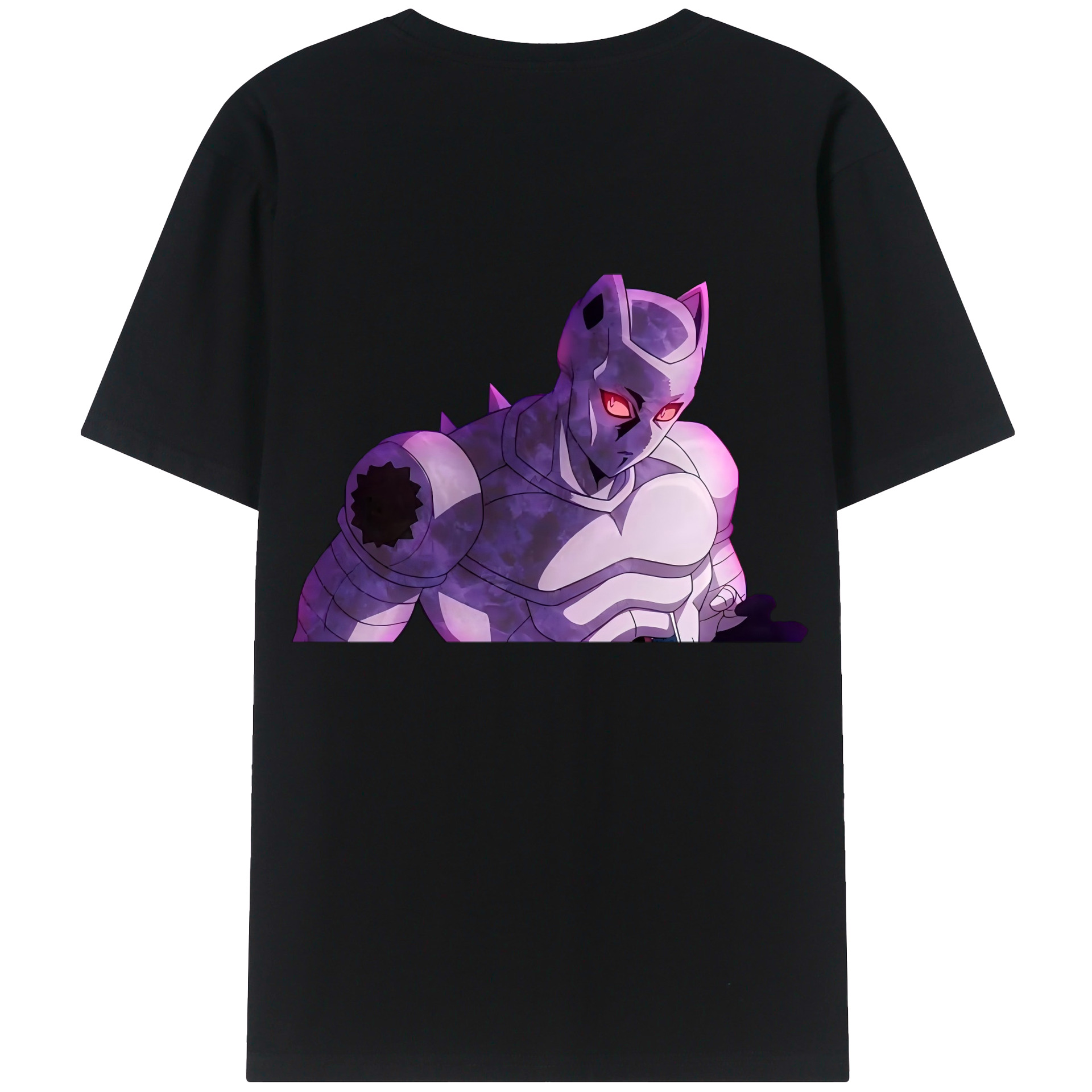 （画像用） ジョジョの奇妙な冒険 きら よしかげ JoJo's Bizarre Adventure Kira Yoshikage 綿100％ メンズ半袖Tシャツ（バックプリント） 通気性