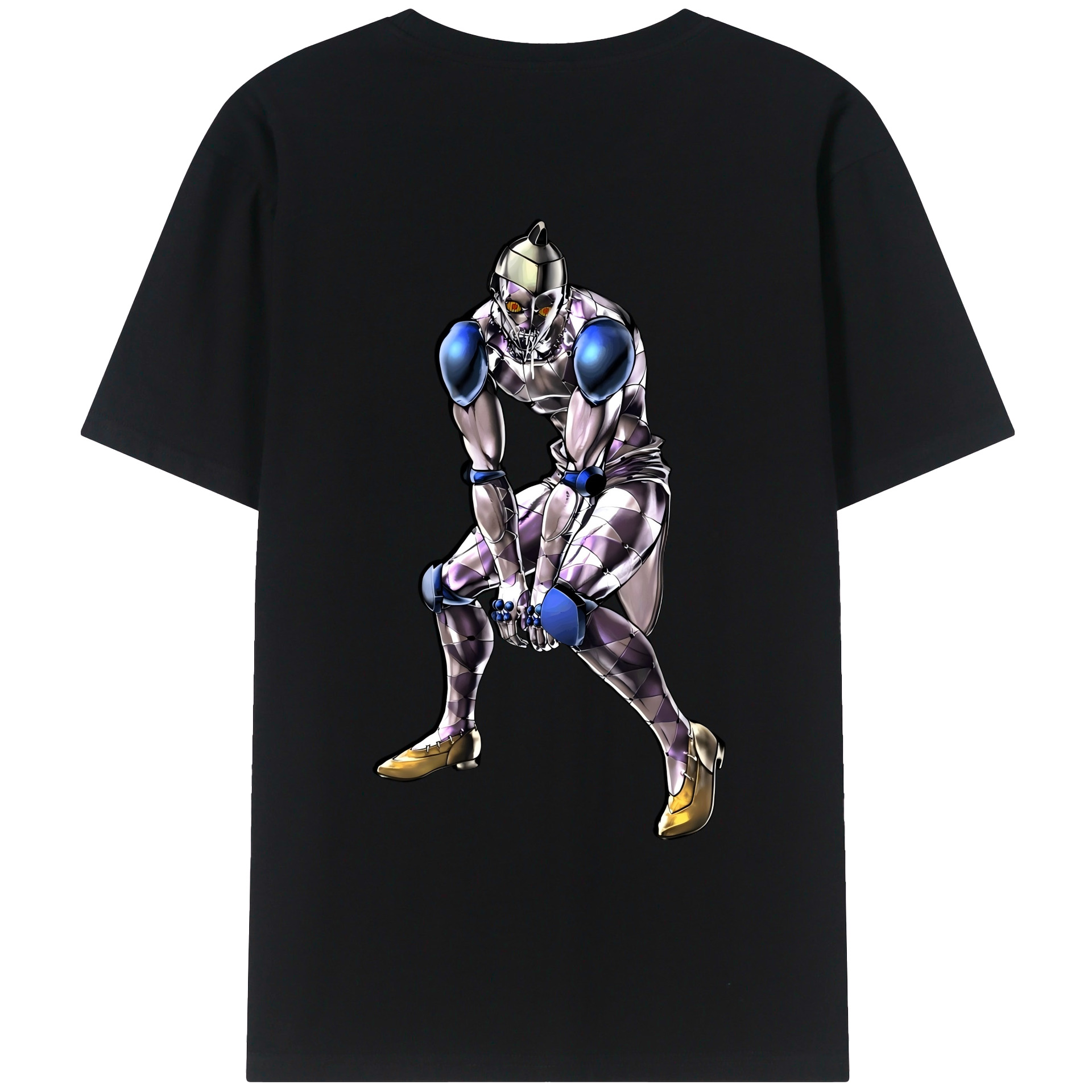 （画像用） ジョジョの奇妙な冒険 JoJo's Bizarre Adventure 綿100％ メンズ半袖Tシャツ（バックプリント） 通気性