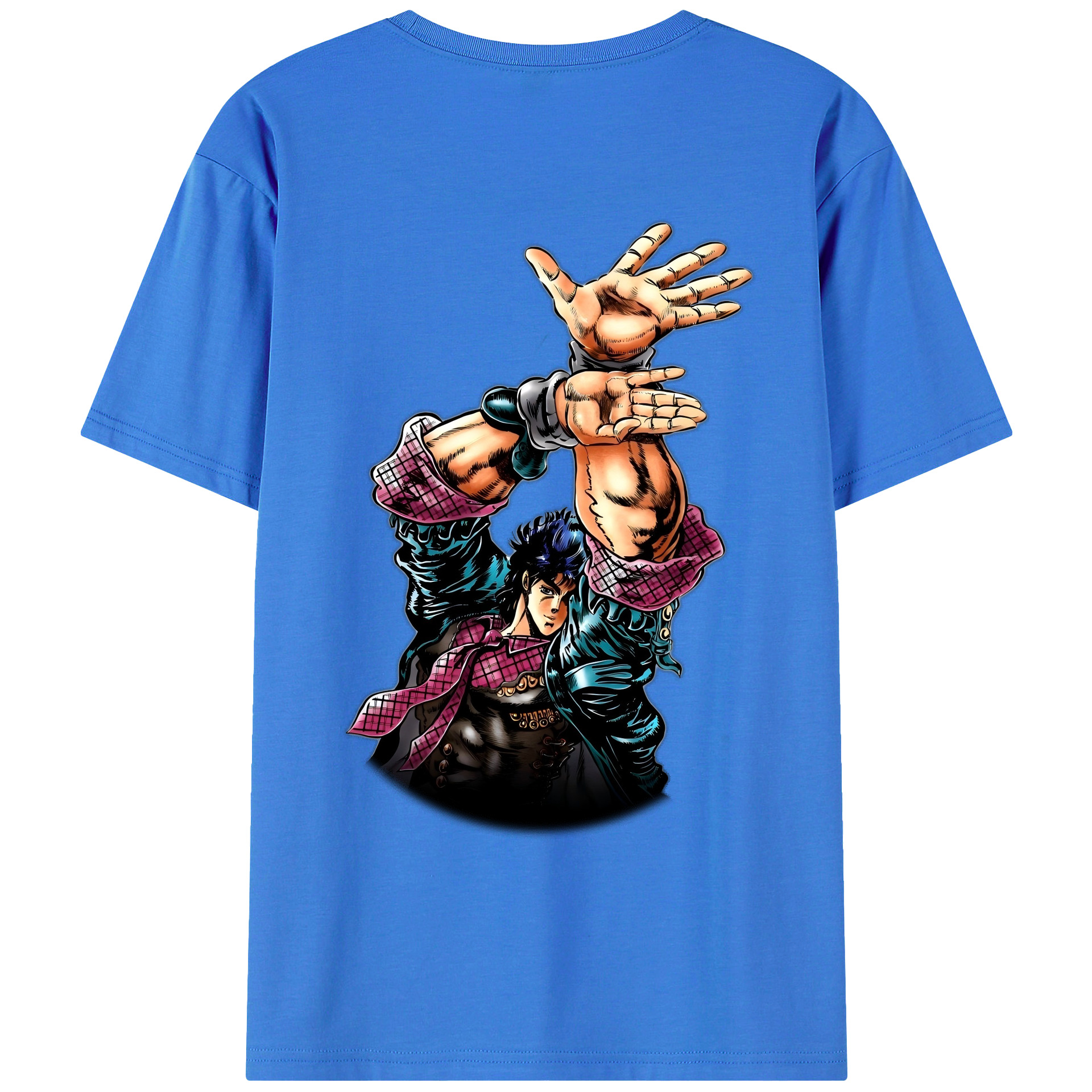 （画像用） ジョジョの奇妙な冒険 /ジョナサン?ジョースター JoJo's Bizarre Adventure Jonathan Joestar 綿100％ メンズ半袖Tシャツ（バックプリント） 通気性