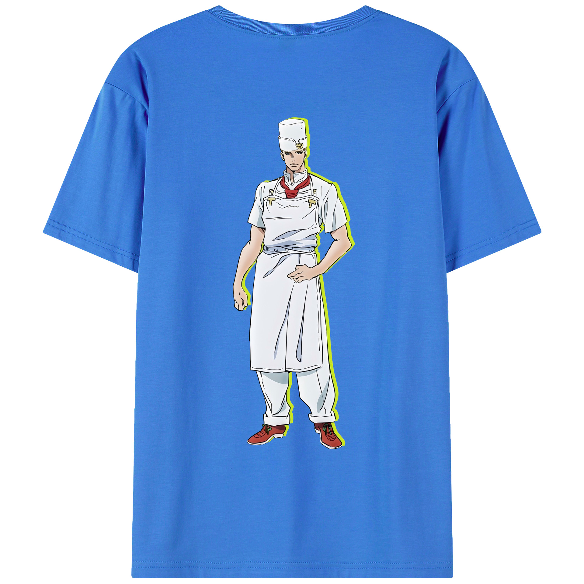 （画像用） ジョジョの奇妙な冒険 Tonio Trussardi JoJo's Bizarre Adventure トニオ?トラッサルディ 綿100％ メンズ半袖Tシャツ（バックプリント） 通気性
