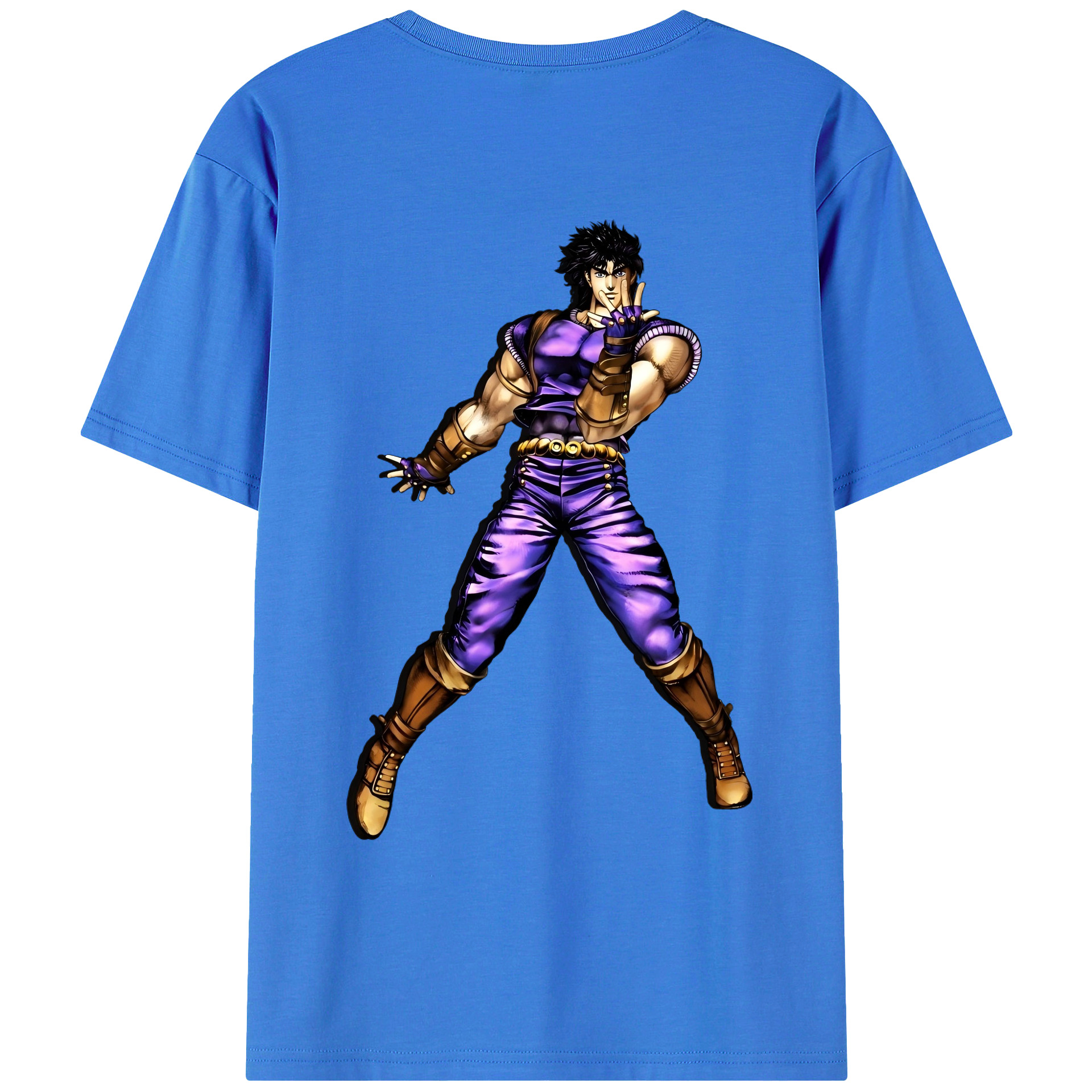 （画像用） ジョジョの奇妙な冒険 /ジョナサン?ジョースター JoJo's Bizarre Adventure Jonathan Joestar 綿100％ メンズ半袖Tシャツ（バックプリント） 通気性
