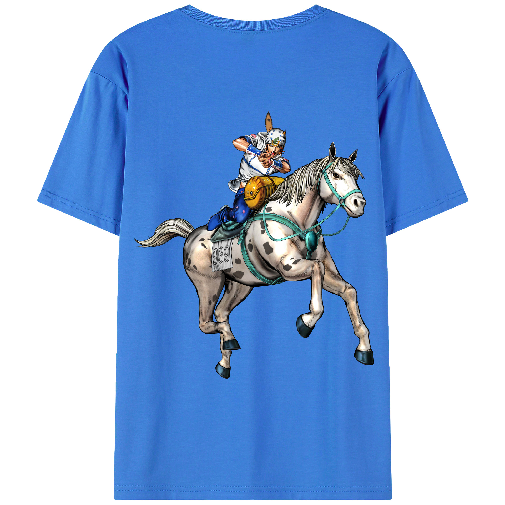（画像用） ジョジョの奇妙な冒険 ジョナサン?ジョースター JoJo's Bizarre Adventure Jonathan Joestar 綿100％ メンズ半袖Tシャツ（バックプリント） 通気性