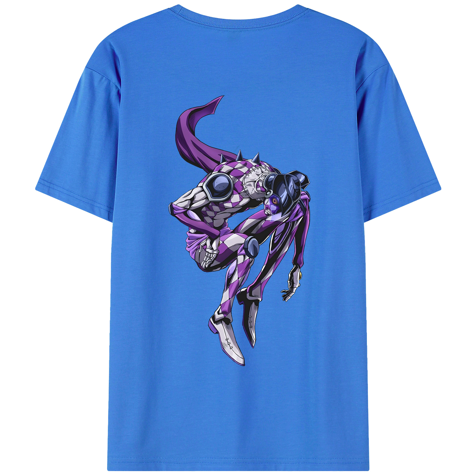 （画像用） ジョジョの奇妙な冒険 パンナコッタ?フー JoJo's Bizarre Adventure Pannacotta Fugo 綿100％ メンズ半袖Tシャツ（バックプリント） 通気性