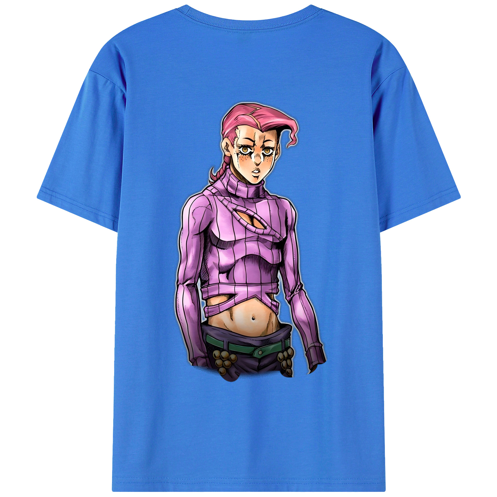（画像用） ジョジョの奇妙な冒険 ビネガー?ドッピオ JoJo's Bizarre Adventure Vinegar Doppio 綿100％ メンズ半袖Tシャツ（バックプリント） 通気性