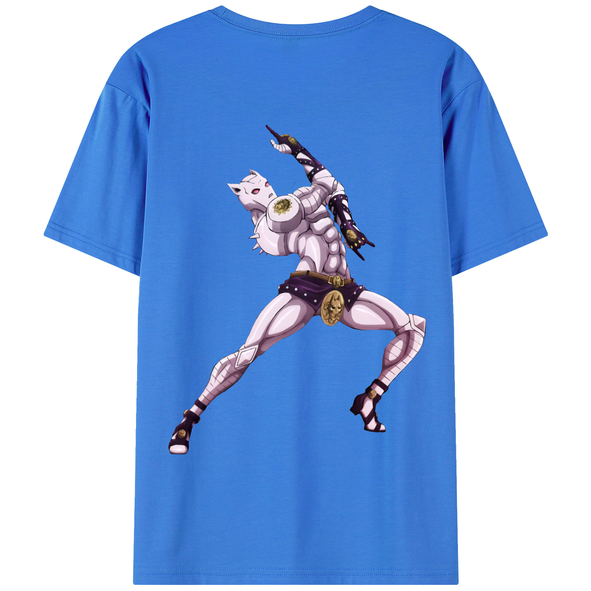 （画像用） ジョジョの奇妙な冒険 きら よしかげ JoJo's Bizarre Adventure Kira Yoshikage 綿100％ メンズ半袖Tシャツ（バックプリント） 通気性