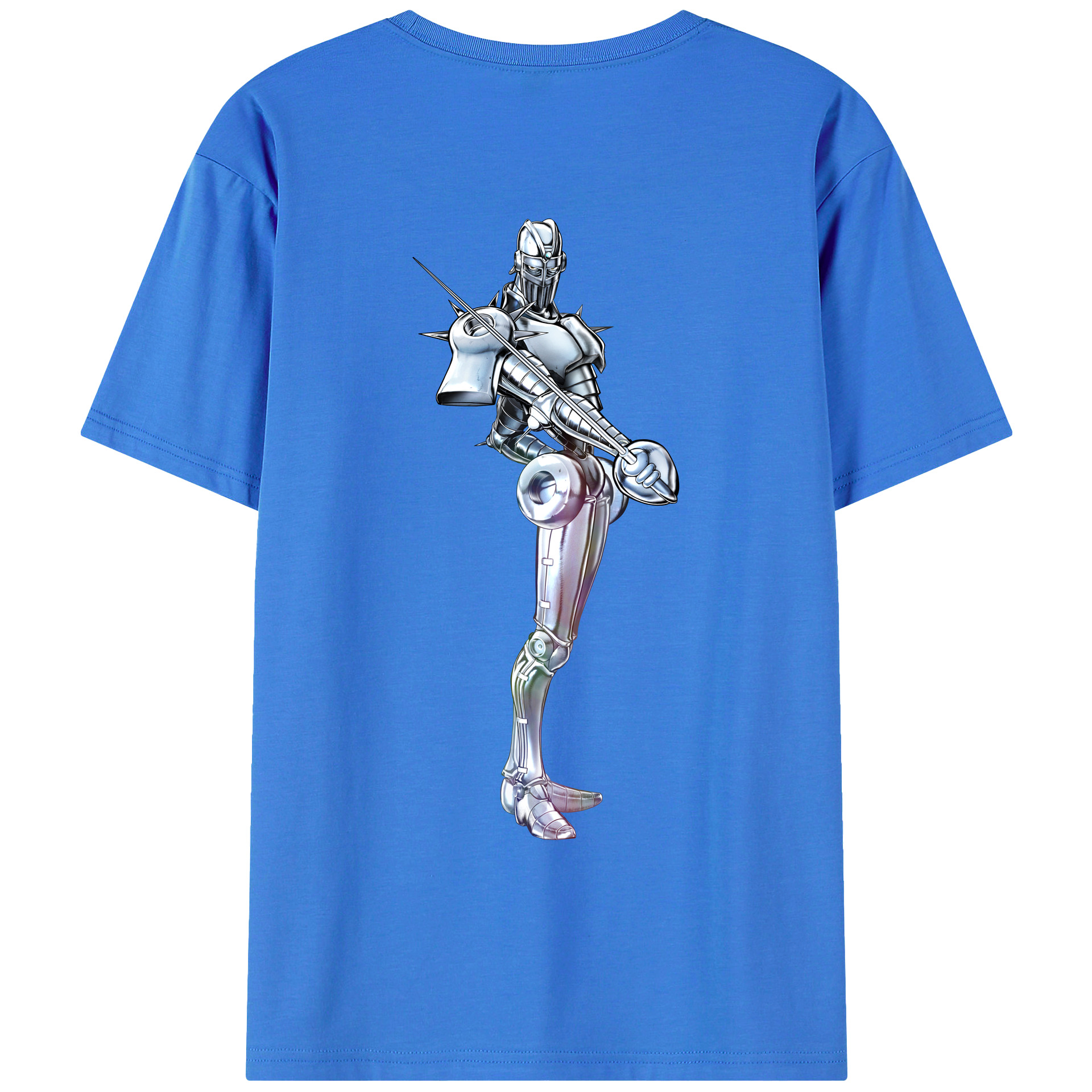 （画像用） ジョジョの奇妙な冒険 ジャン＝ピエール?ポルナレフ JoJo's Bizarre Adventure Jan Pierre Polnareff 綿100％ メンズ半袖Tシャツ（バックプリント） 通気性