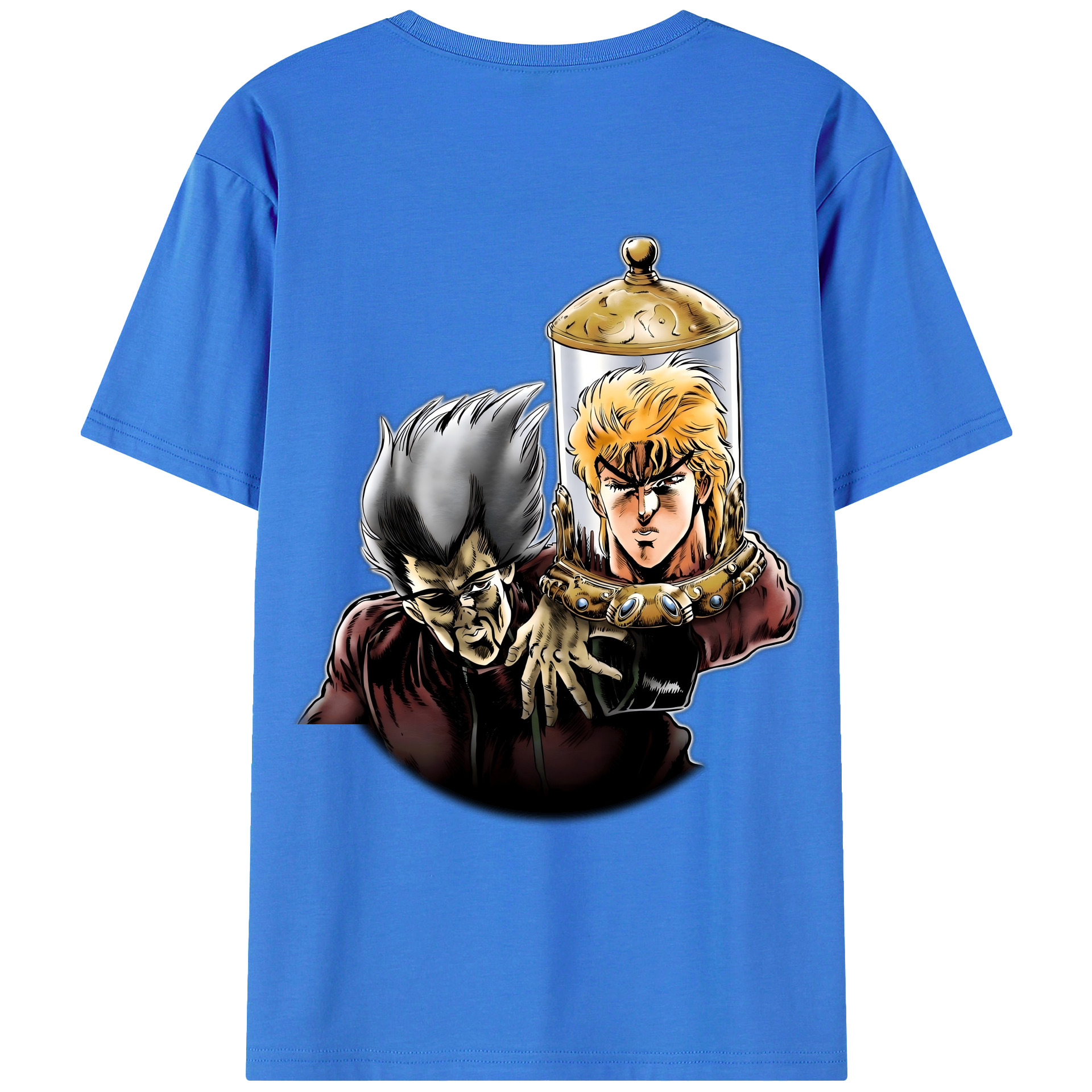 （画像用） ジョジョの奇妙な冒険 ディオ?ブランドー JoJo's Bizarre Adventure Dio Brando 綿100％ メンズ半袖Tシャツ（バックプリント） 通気性