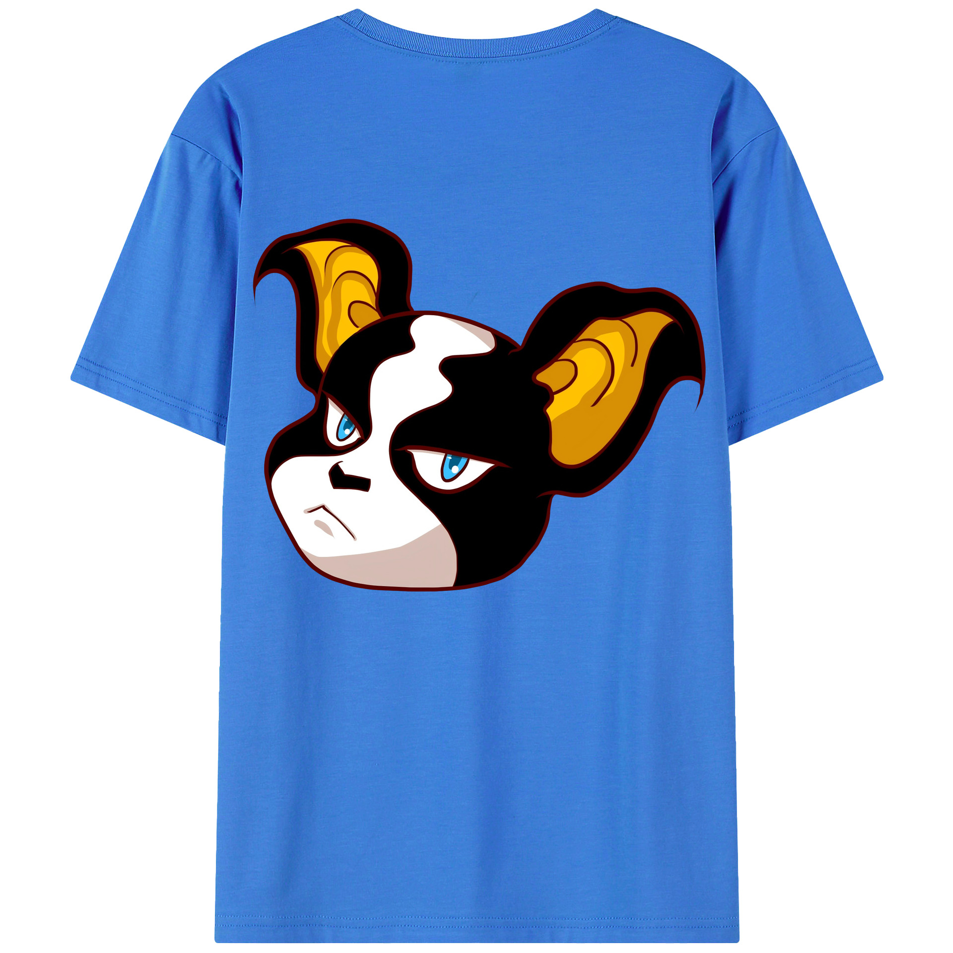 （画像用） ジョジョの奇妙な冒険 イギー JoJo's Bizarre Adventure Iggy 綿100％ メンズ半袖Tシャツ（バックプリント） 通気性