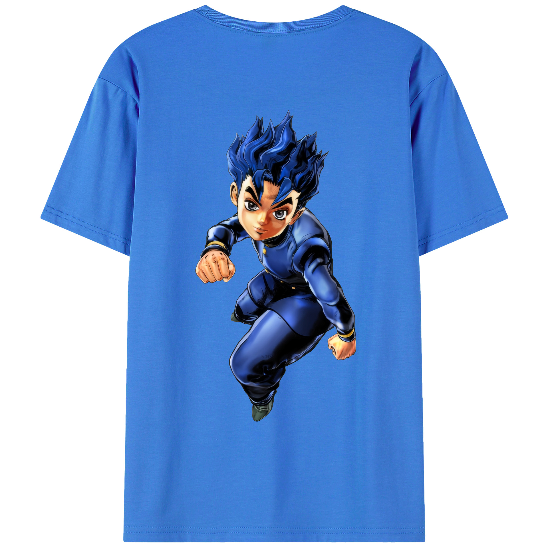 （画像用） ジョジョの奇妙な冒険 広瀨康一 JoJo's Bizarre Adventure Hirose Koichi 綿100％ メンズ半袖Tシャツ（バックプリント） 通気性