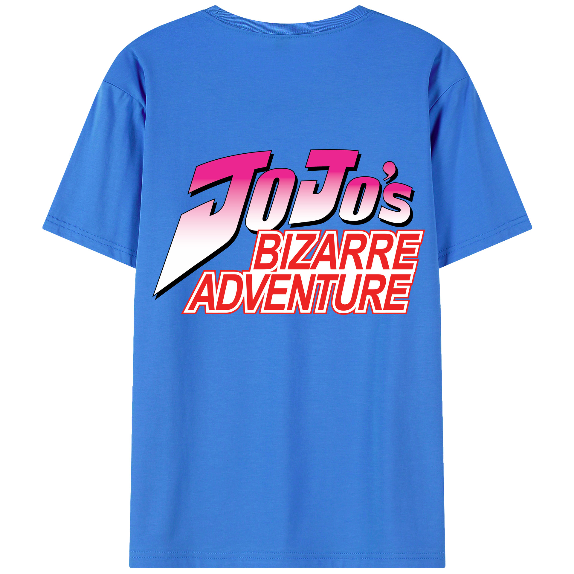 （画像用） ジョジョの奇妙な冒険 JoJo's Bizarre Adventure 綿100％ メンズ半袖Tシャツ（バックプリント） 通気性