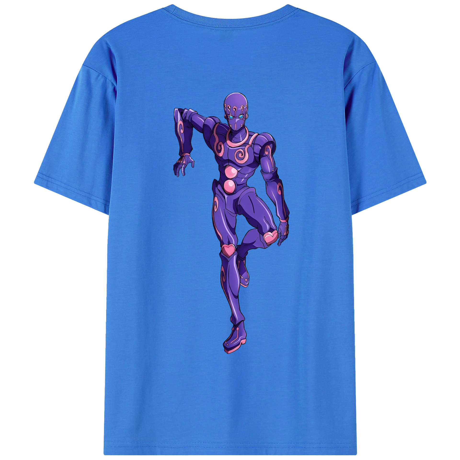 （画像用） ジョジョの奇妙な冒険 JoJo's Bizarre Adventure 綿100％ メンズ半袖Tシャツ（バックプリント） 通気性