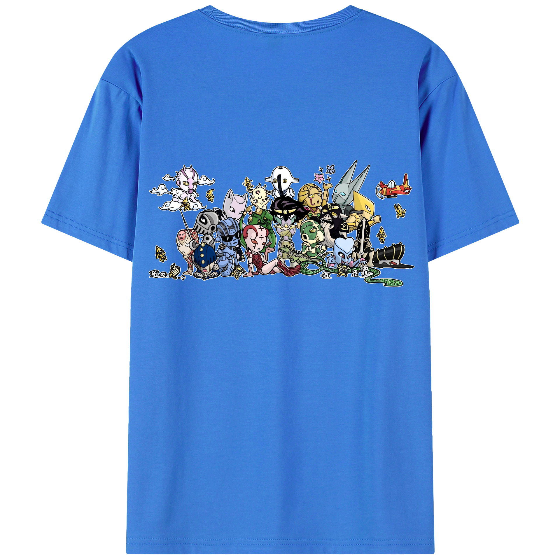 （画像用） ジョジョの奇妙な冒険 JoJo's Bizarre Adventure 綿100％ メンズ半袖Tシャツ（バックプリント） 通気性
