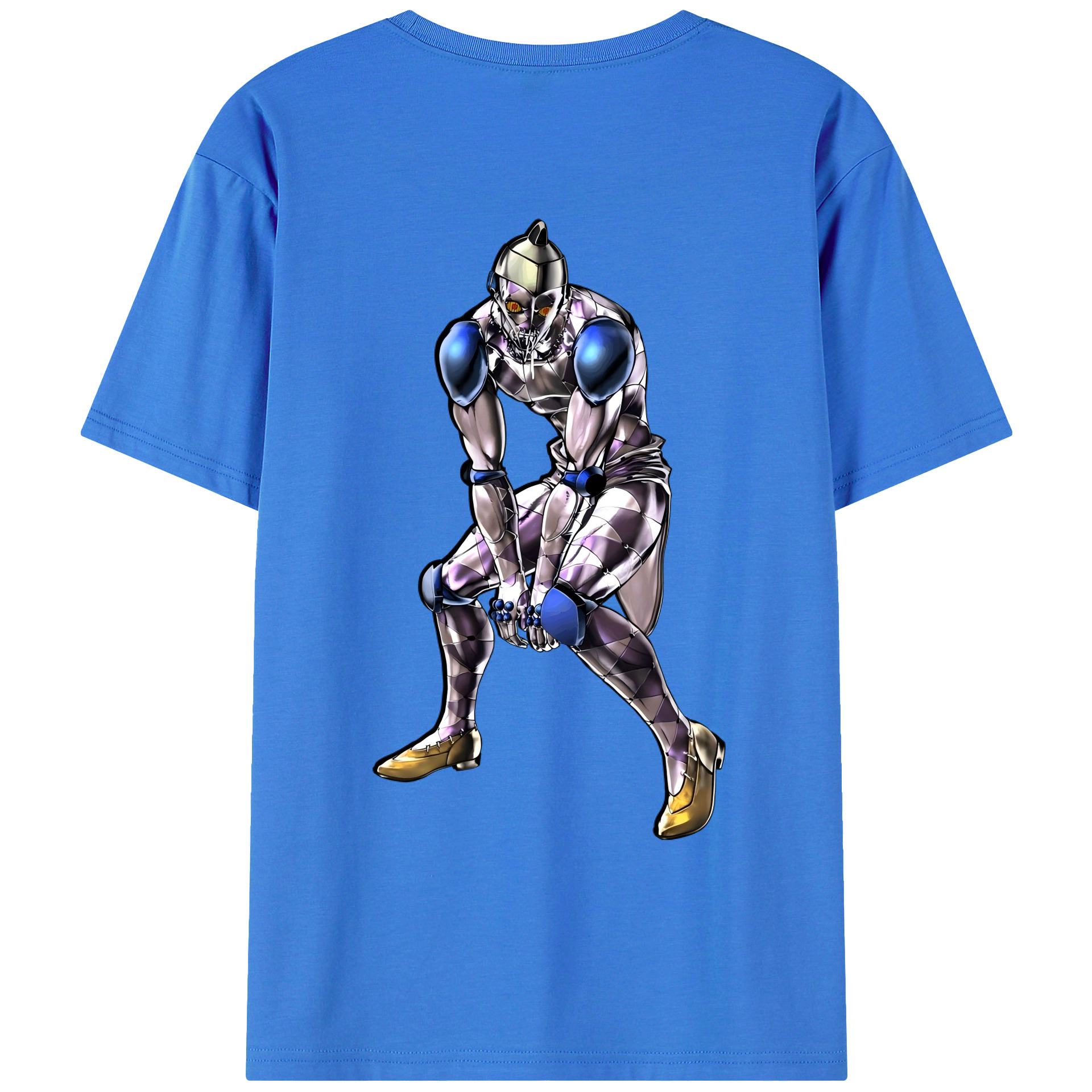 （画像用） ジョジョの奇妙な冒険 JoJo's Bizarre Adventure 綿100％ メンズ半袖Tシャツ（バックプリント） 通気性