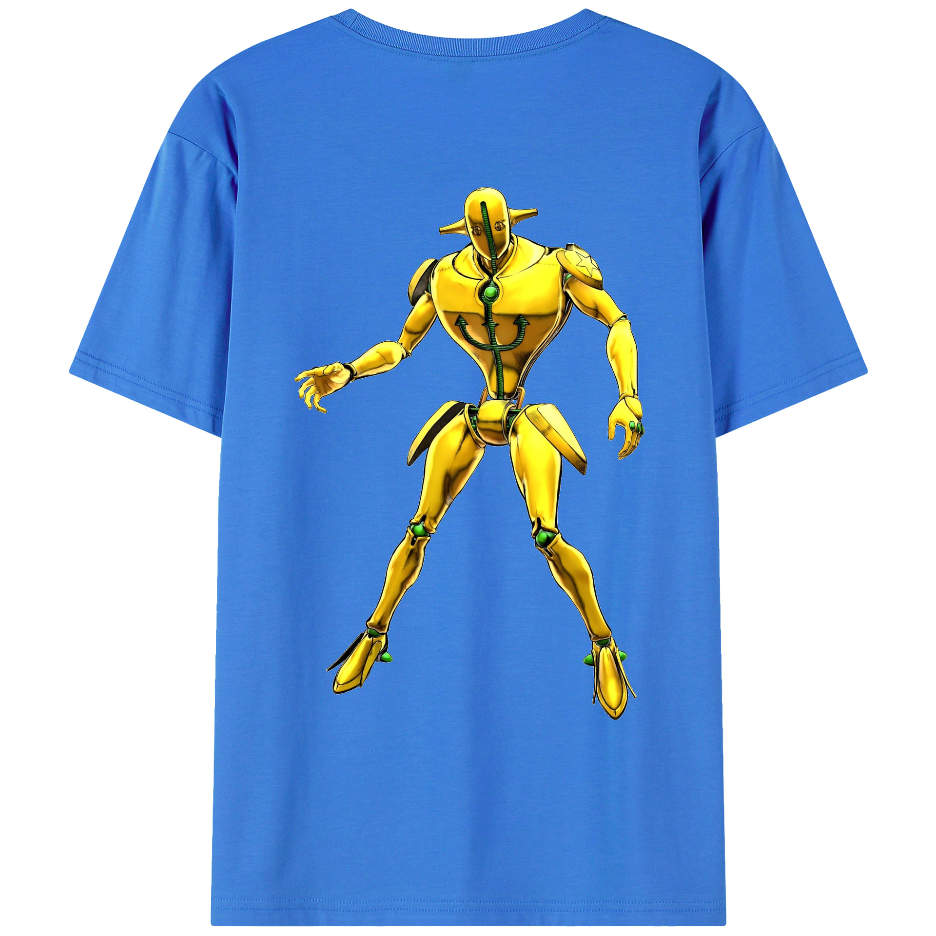 （画像用） ジョジョの奇妙な冒険 JoJo's Bizarre Adventure 綿100％ メンズ半袖Tシャツ（バックプリント） 通気性