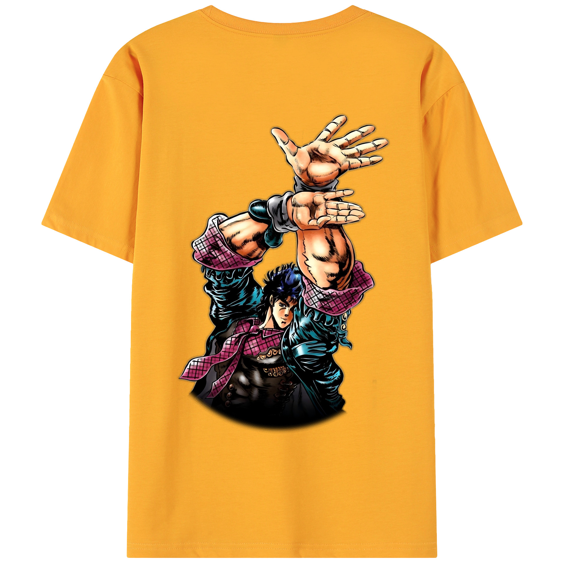 （画像用） ジョジョの奇妙な冒険 /ジョナサン?ジョースター JoJo's Bizarre Adventure Jonathan Joestar 綿100％ メンズ半袖Tシャツ（バックプリント） 通気性