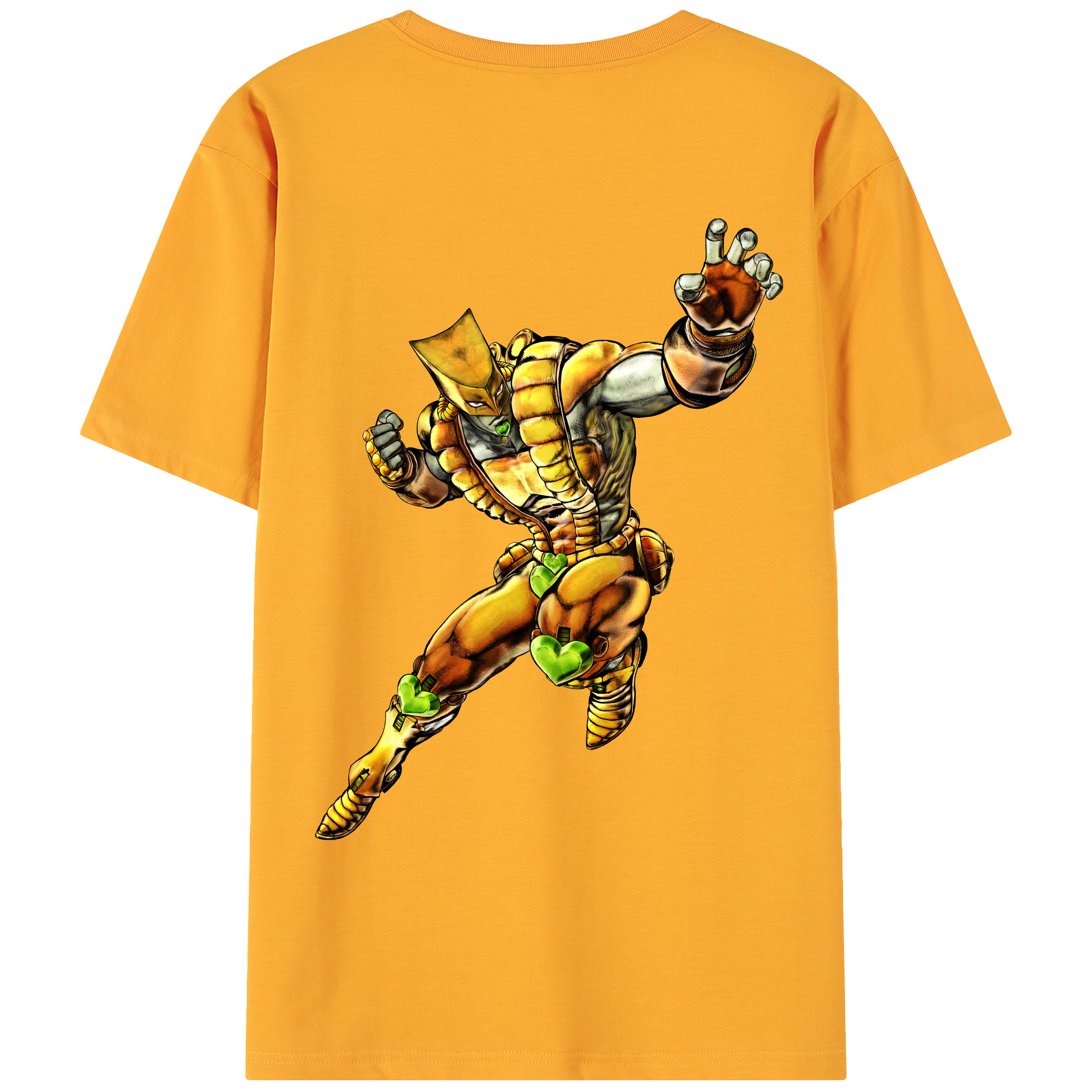 （画像用） ジョジョの奇妙な冒険 ディオ?ブランドー JoJo's Bizarre Adventure Dio Brando 綿100％ メンズ半袖Tシャツ（バックプリント） 通気性