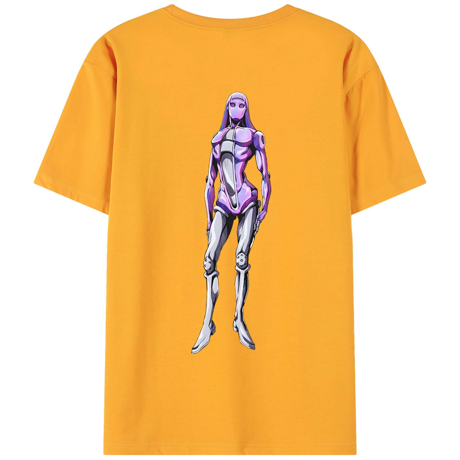 （画像用） ジョジョの奇妙な冒険 JoJo's Bizarre Adventure 綿100％ メンズ半袖Tシャツ（バックプリント） 通気性