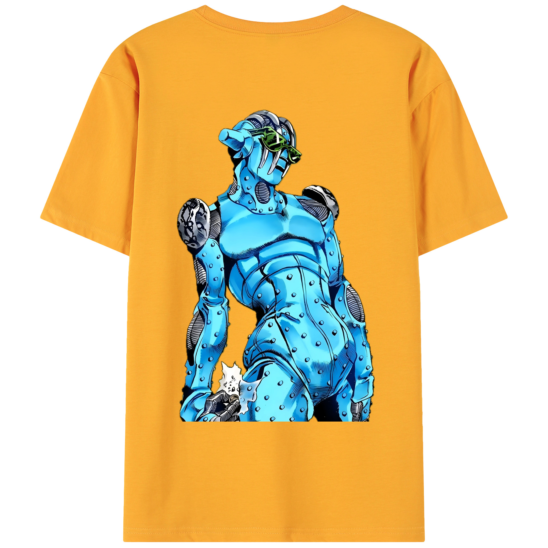 （画像用） ジョジョの奇妙な冒険 JoJo's Bizarre Adventure 綿100％ メンズ半袖Tシャツ（バックプリント） 通気性