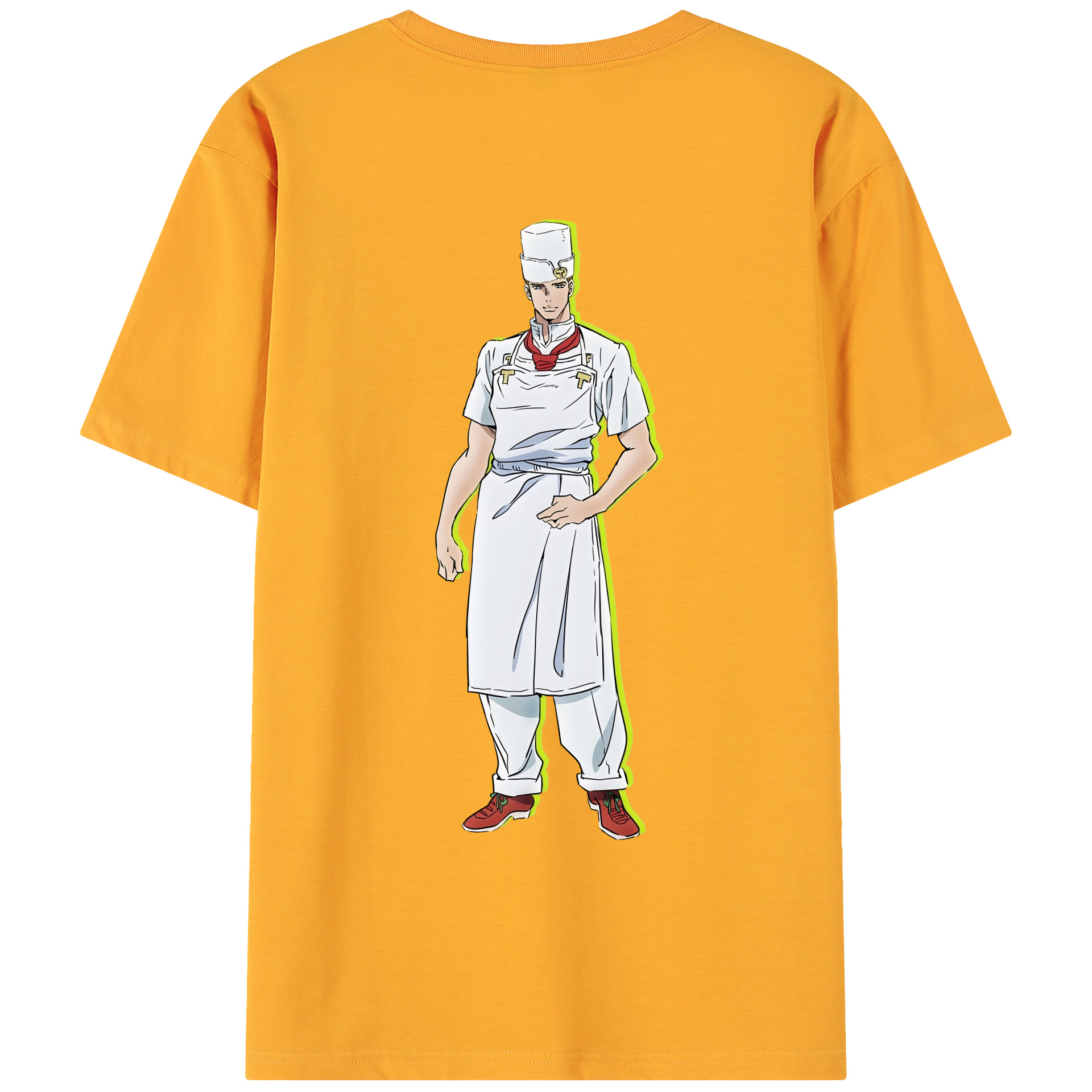 （画像用） ジョジョの奇妙な冒険 Tonio Trussardi JoJo's Bizarre Adventure トニオ?トラッサルディ 綿100％ メンズ半袖Tシャツ（バックプリント） 通気性