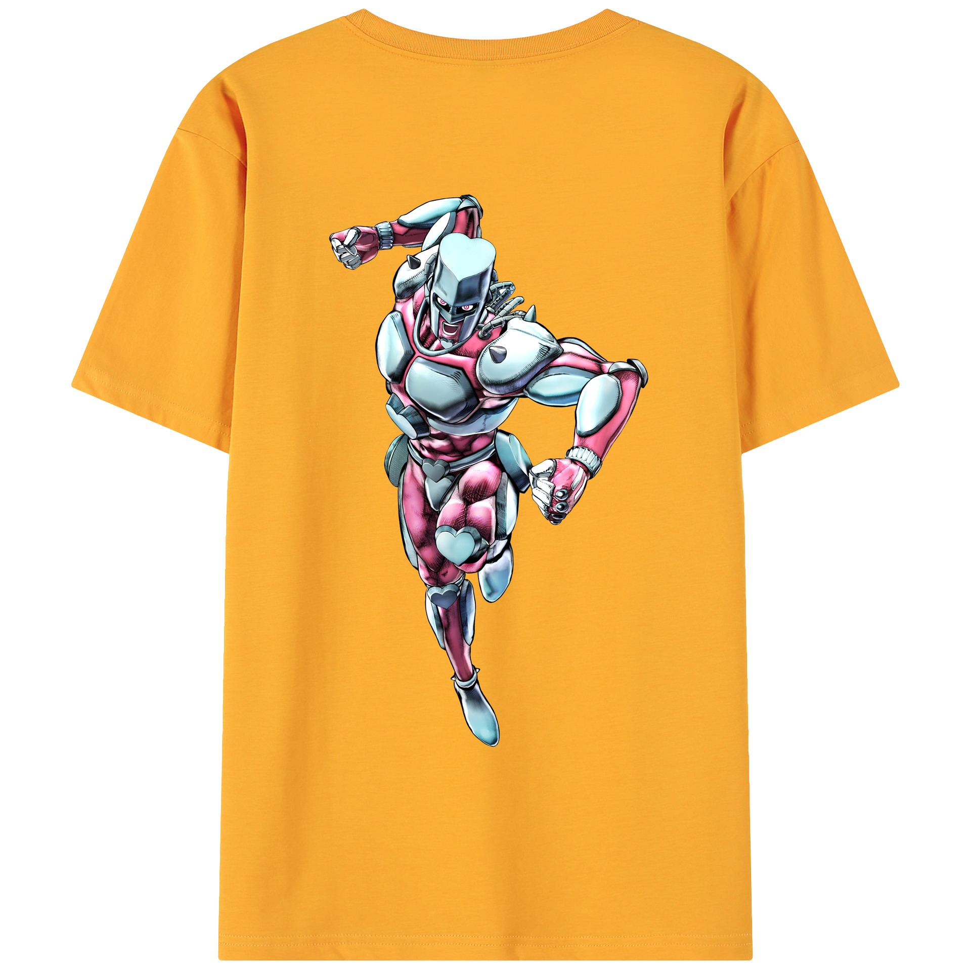 （画像用） ジョジョの奇妙な冒険 ひがしかた じょうすけ JoJo's Bizarre Adventure Higashikata Josuke 綿100％ メンズ半袖Tシャツ（バックプリント） 通気性