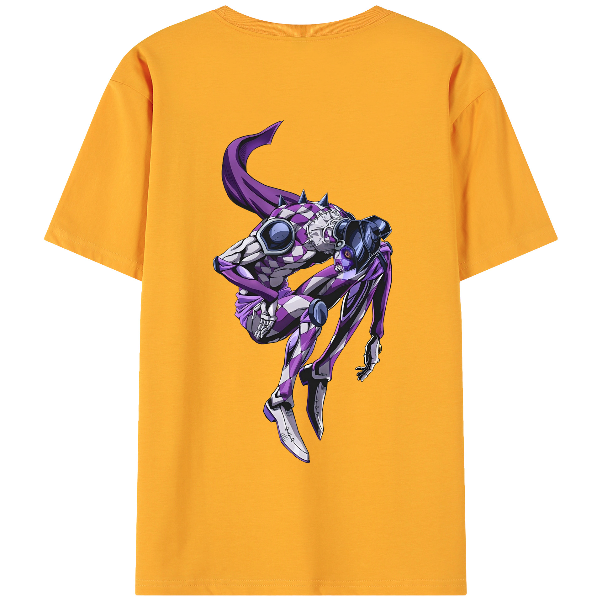 （画像用） ジョジョの奇妙な冒険 パンナコッタ?フー JoJo's Bizarre Adventure Pannacotta Fugo 綿100％ メンズ半袖Tシャツ（バックプリント） 通気性