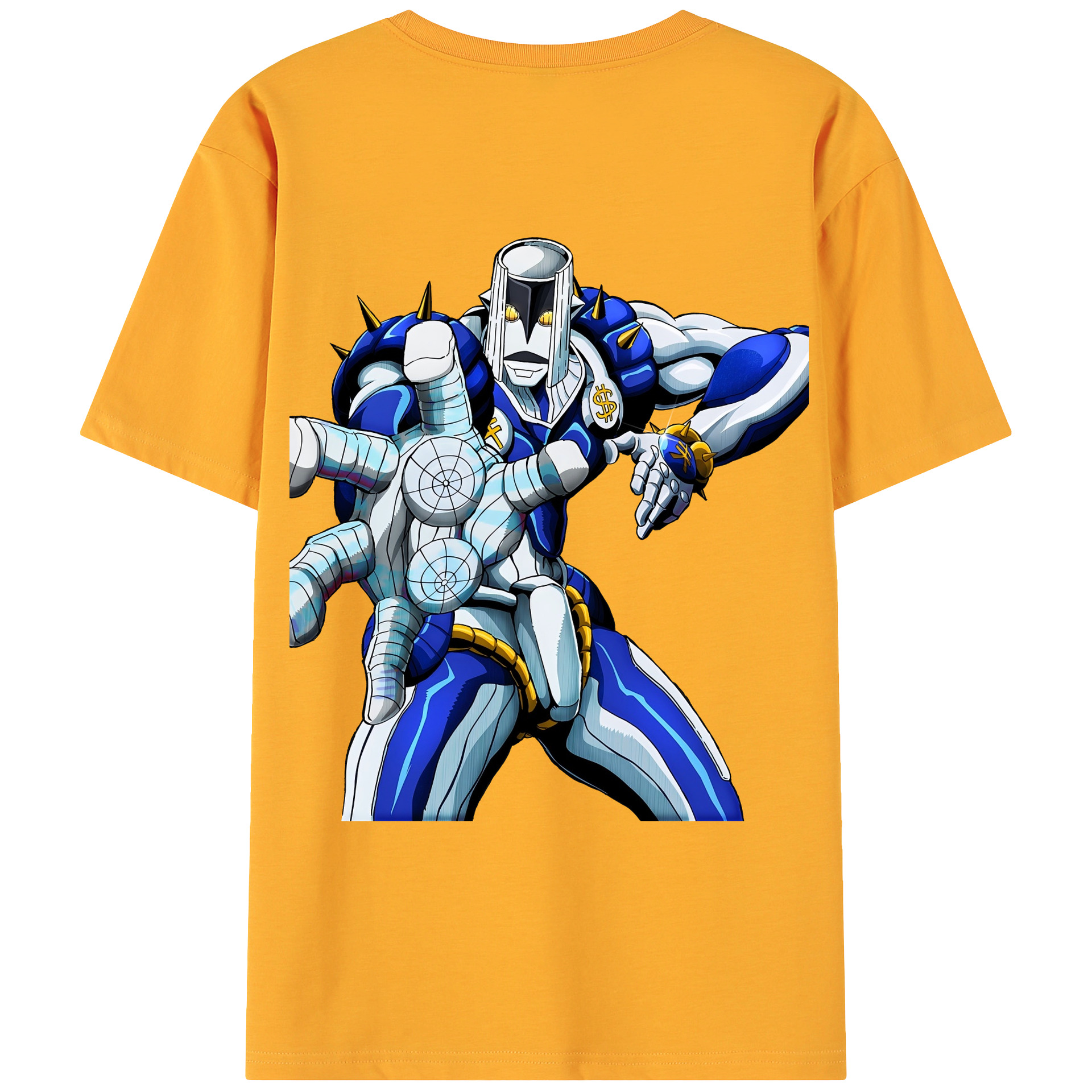 （画像用） ジョジョの奇妙な冒険 虹村億泰 にじむら おくやす JoJo's Bizarre Adventure Nijimura Okuyasu 綿100％ メンズ半袖Tシャツ（バックプリント） 通気性