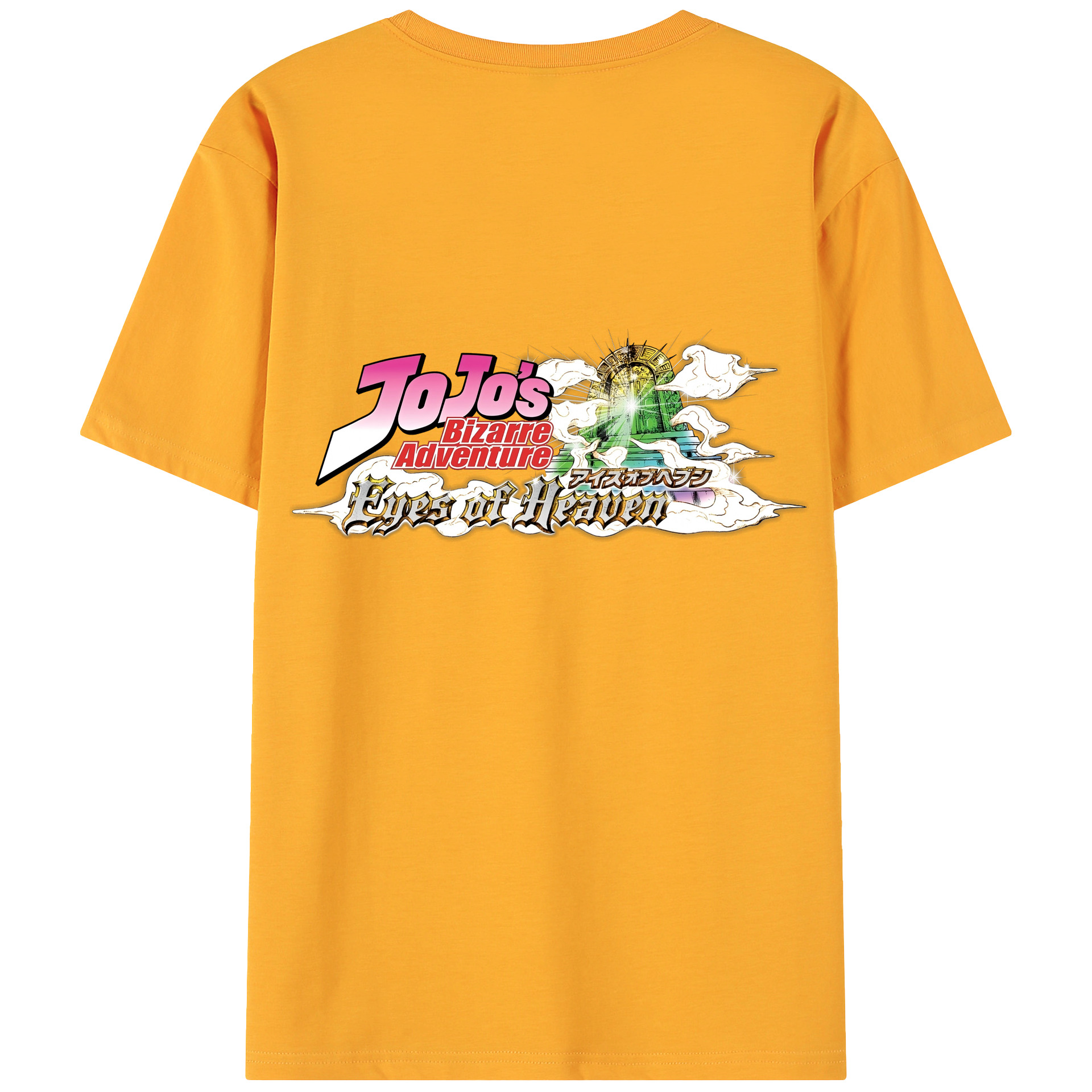 （画像用） ジョジョの奇妙な冒険 JoJo's Bizarre Adventure 綿100％ メンズ半袖Tシャツ（バックプリント） 通気性