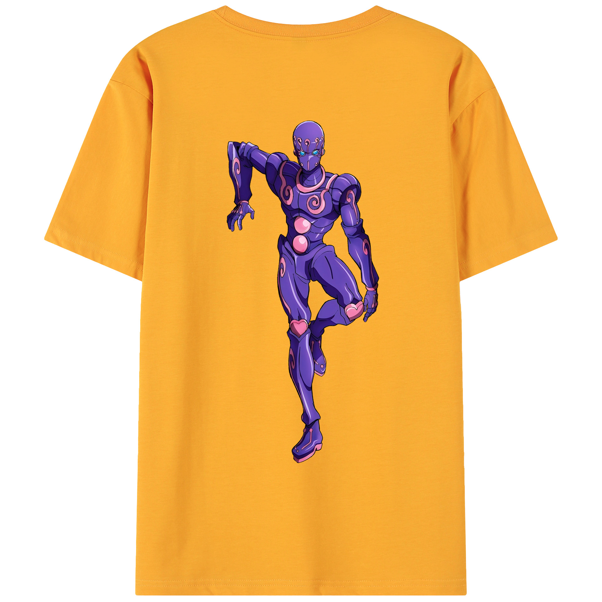（画像用） ジョジョの奇妙な冒険 JoJo's Bizarre Adventure 綿100％ メンズ半袖Tシャツ（バックプリント） 通気性